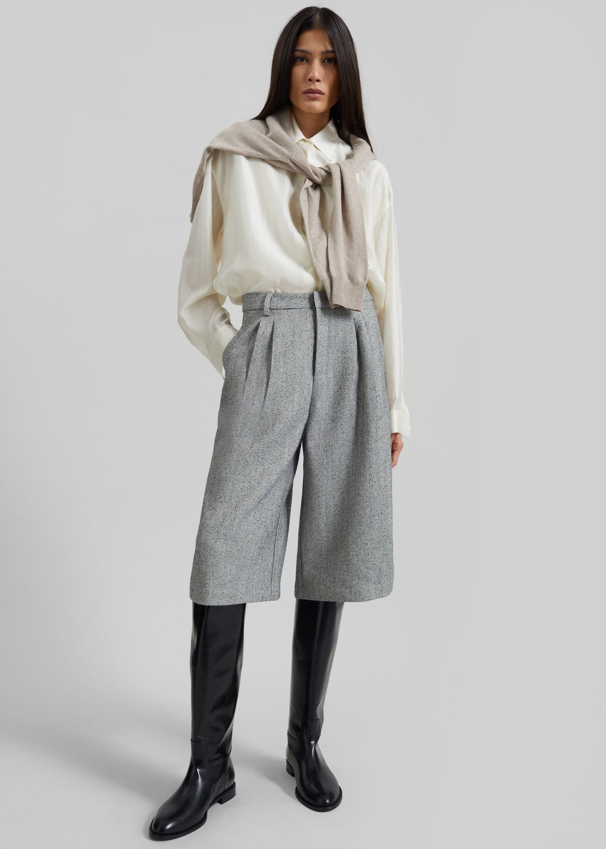 Dunley Bermuda Shorts - Grey Melange – view 1 of 9