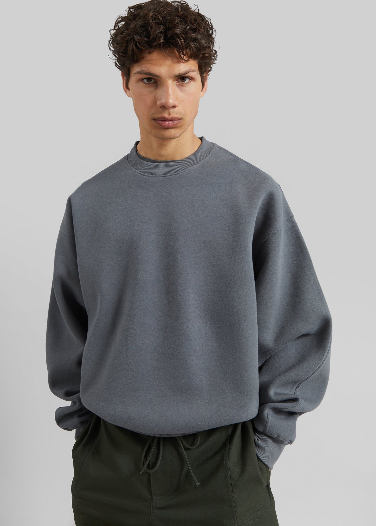 Dunloy Oversized Sweatshirt - Grey – view 1 of 6