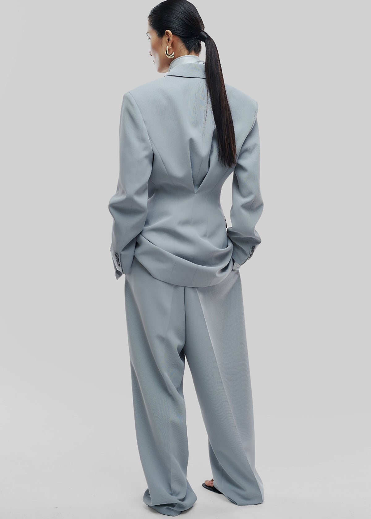 Duved Cinched Blazer - Slate Grey – view 2 of 9