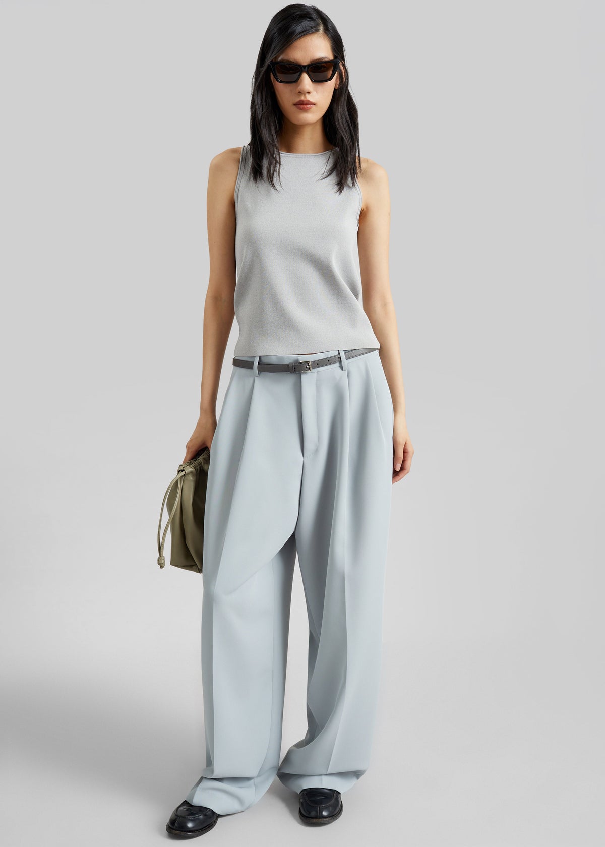 Duved Pleated Trousers - Slate Grey – view 1 of 8
