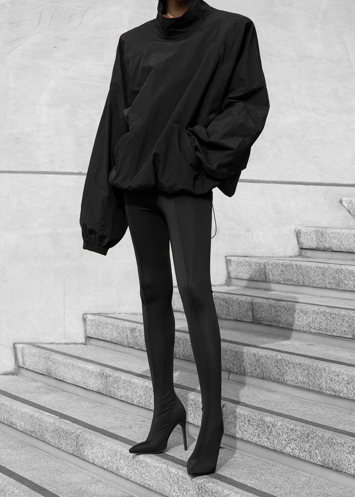 Doyle Mockneck Anorak - Black – view 1 of 13