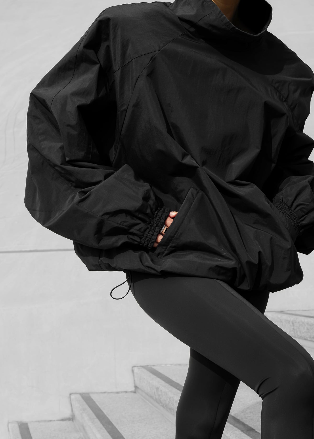 Doyle Mockneck Anorak - Black – view 2 of 13