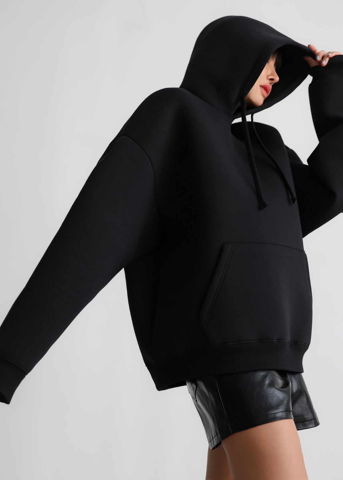 Easton Oversized Hoodie - Black – view 2 of 5