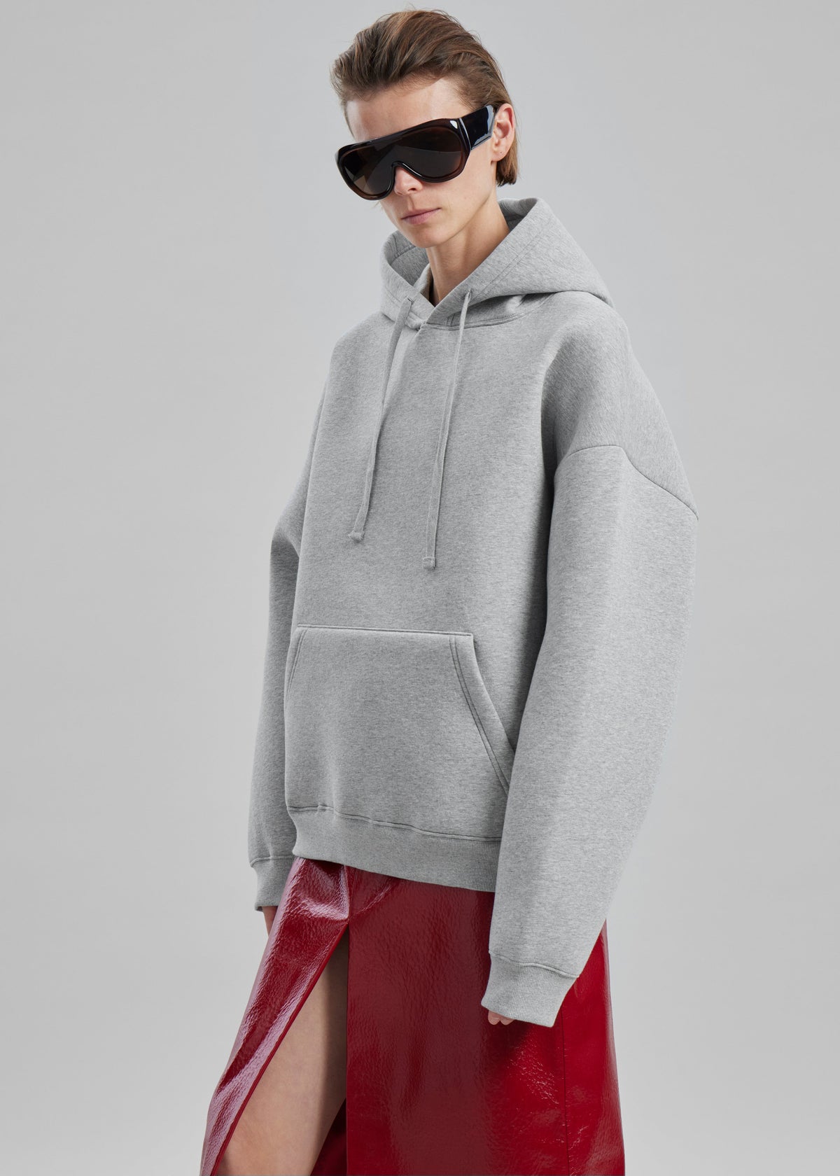 Easton Oversized Hoodie - Light Grey – view 2 of 12