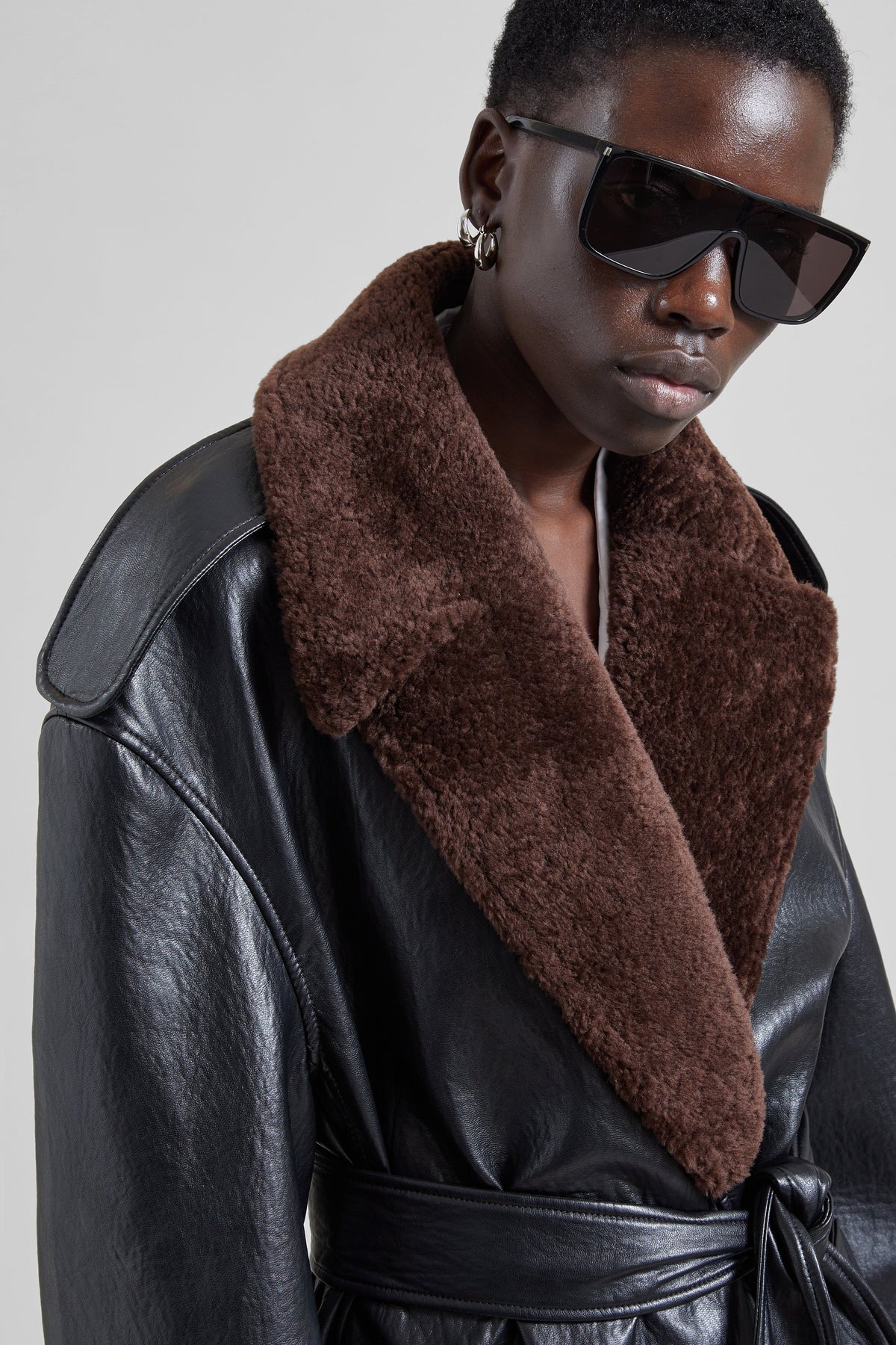 Edra Removable Collar Trench Coat - Black – view 2 of 8