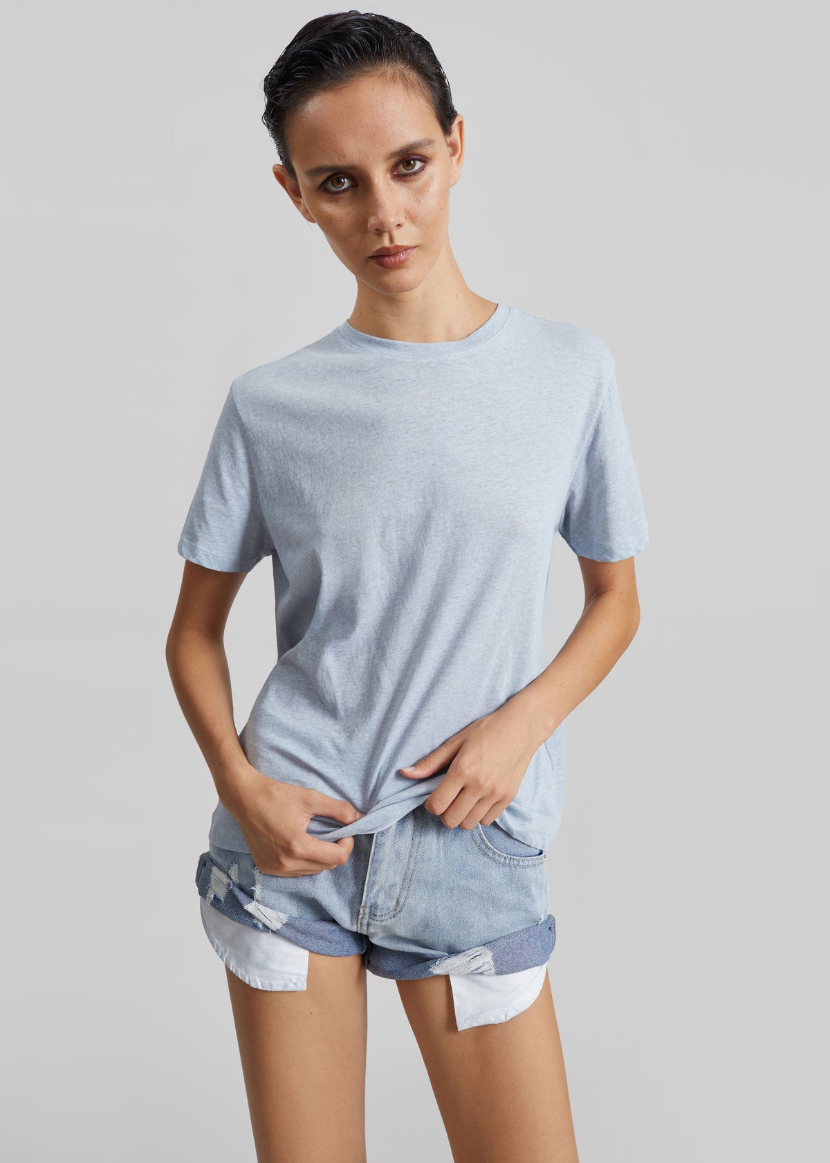 Elba Cotton T-Shirt - Light Blue – view 1 of 7