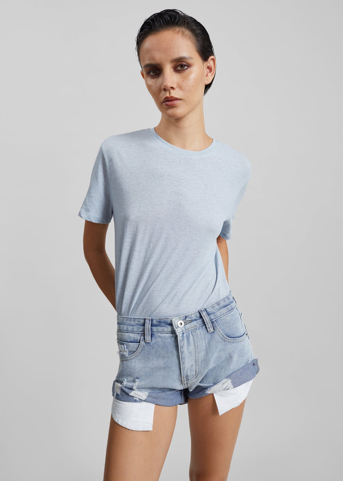 Elba Cotton T-Shirt - Light Blue – view 5 of 7