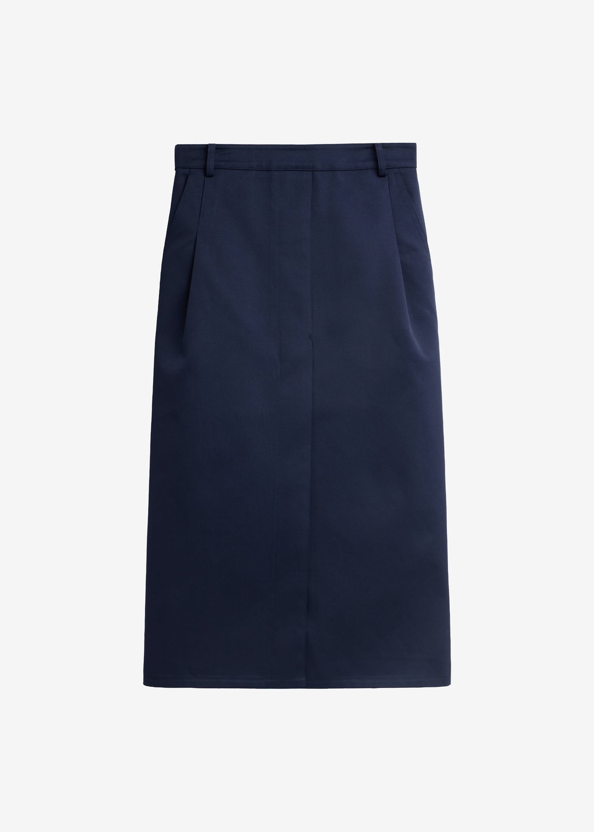 Elian Tailored Midi Skirt - Navy – view 10 of 10
