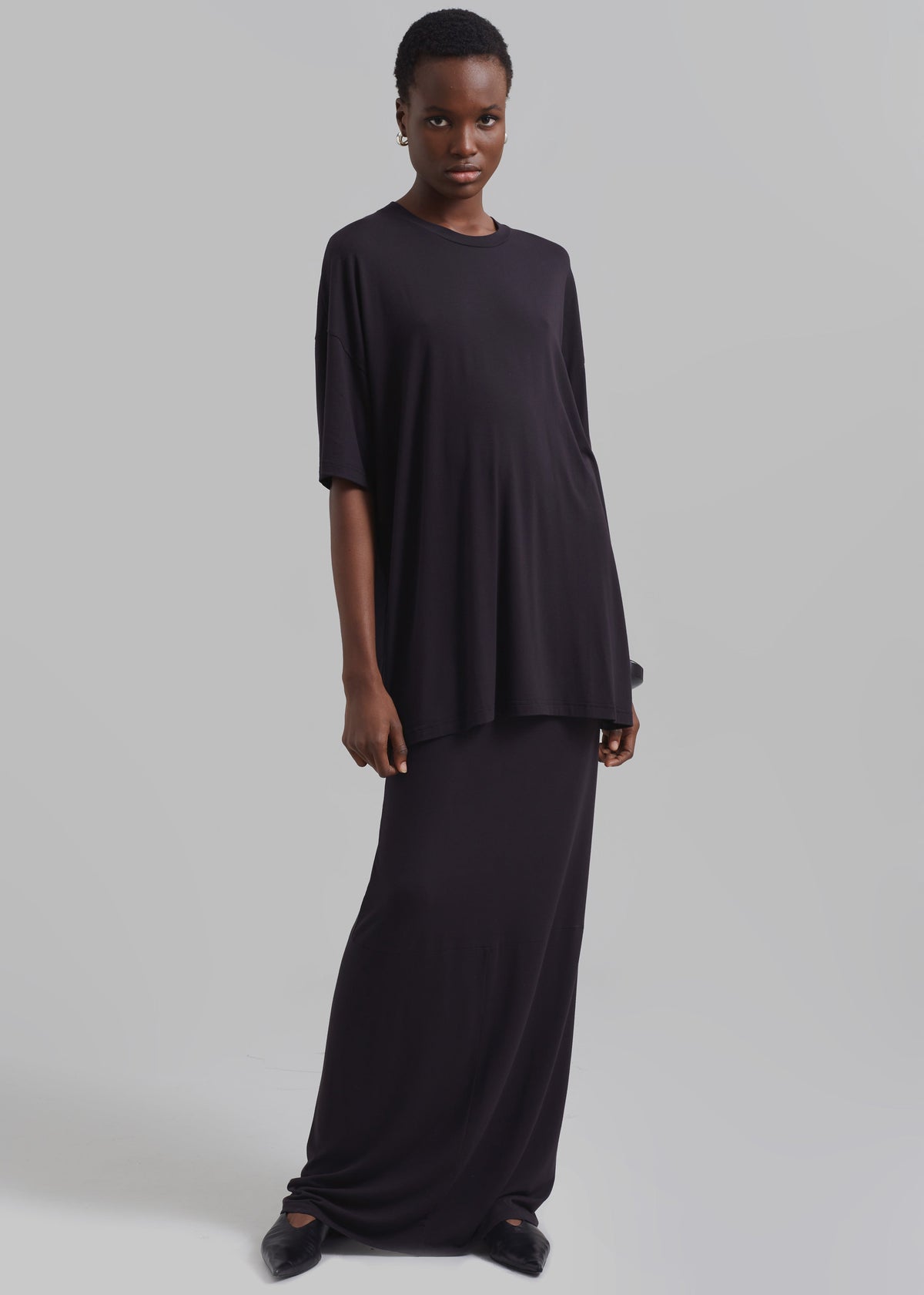 Ella Boxy Tee - Dark Plum – view 5 of 11