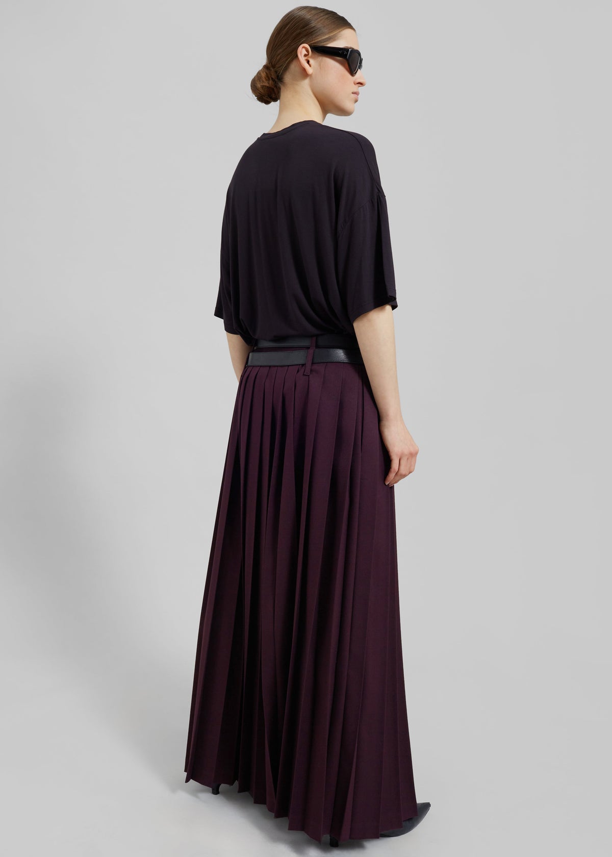 Ella Boxy Tee - Dark Plum – view 10 of 11