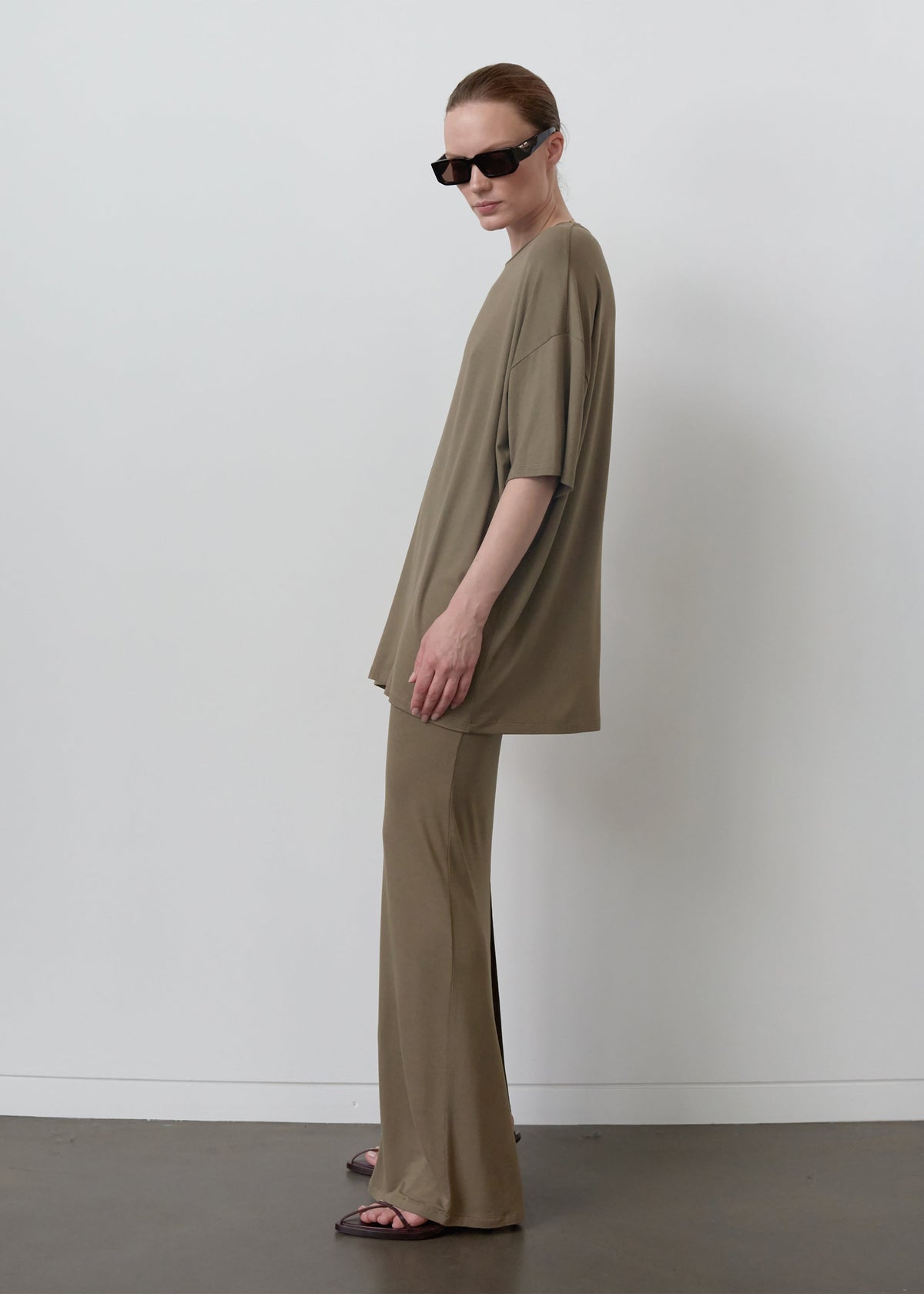 Ella Boxy Tee - Khaki Brown – view 5 of 11