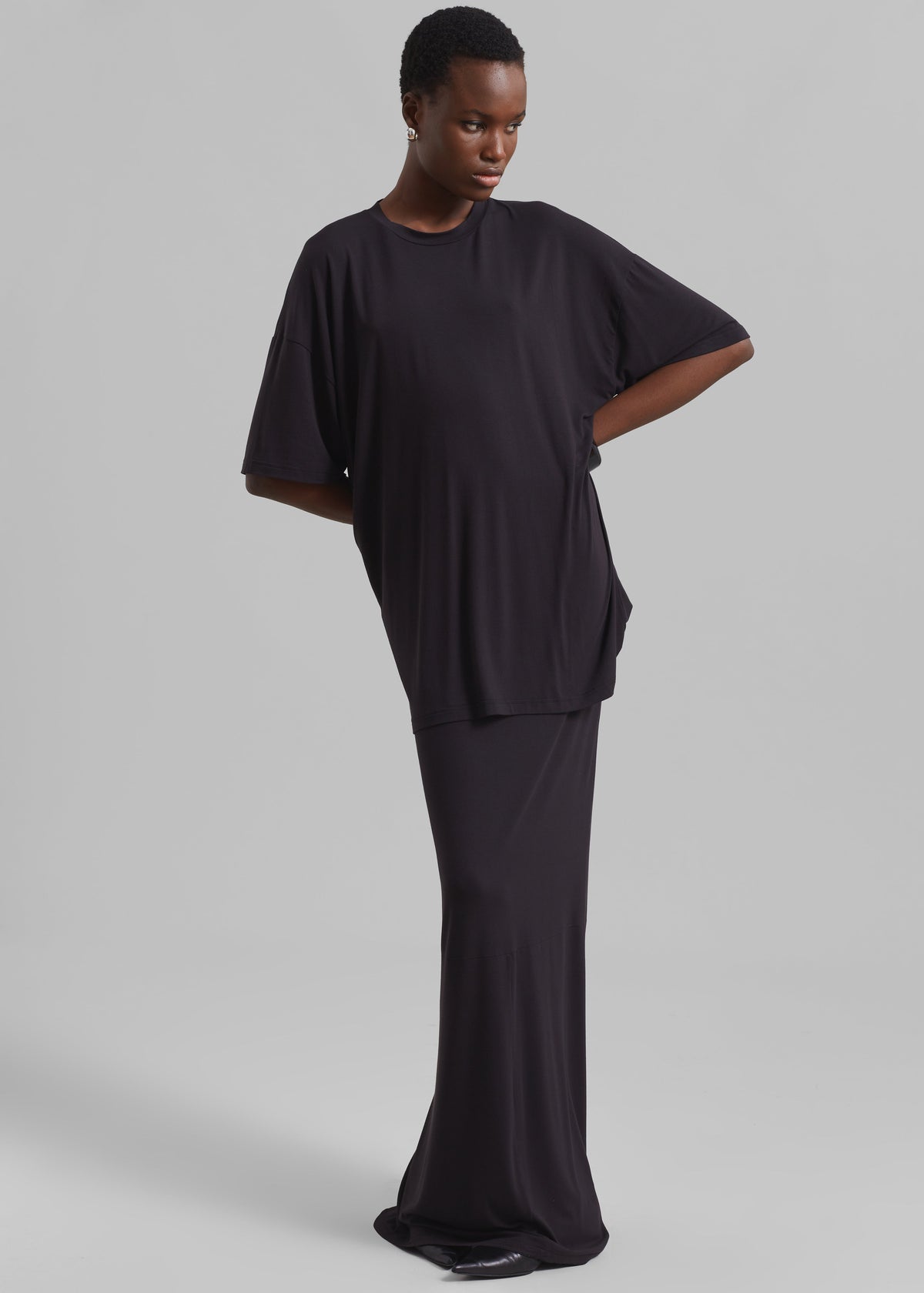 Ella Maxi Skirt - Dark Plum – view 3 of 8
