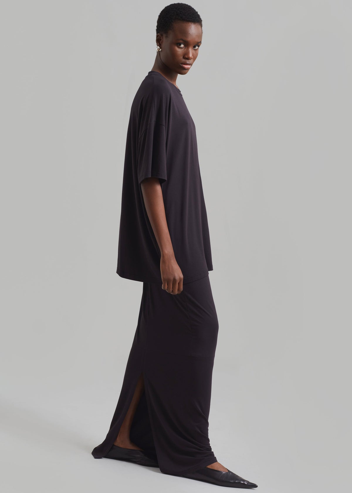 Ella Maxi Skirt - Dark Plum – view 2 of 8