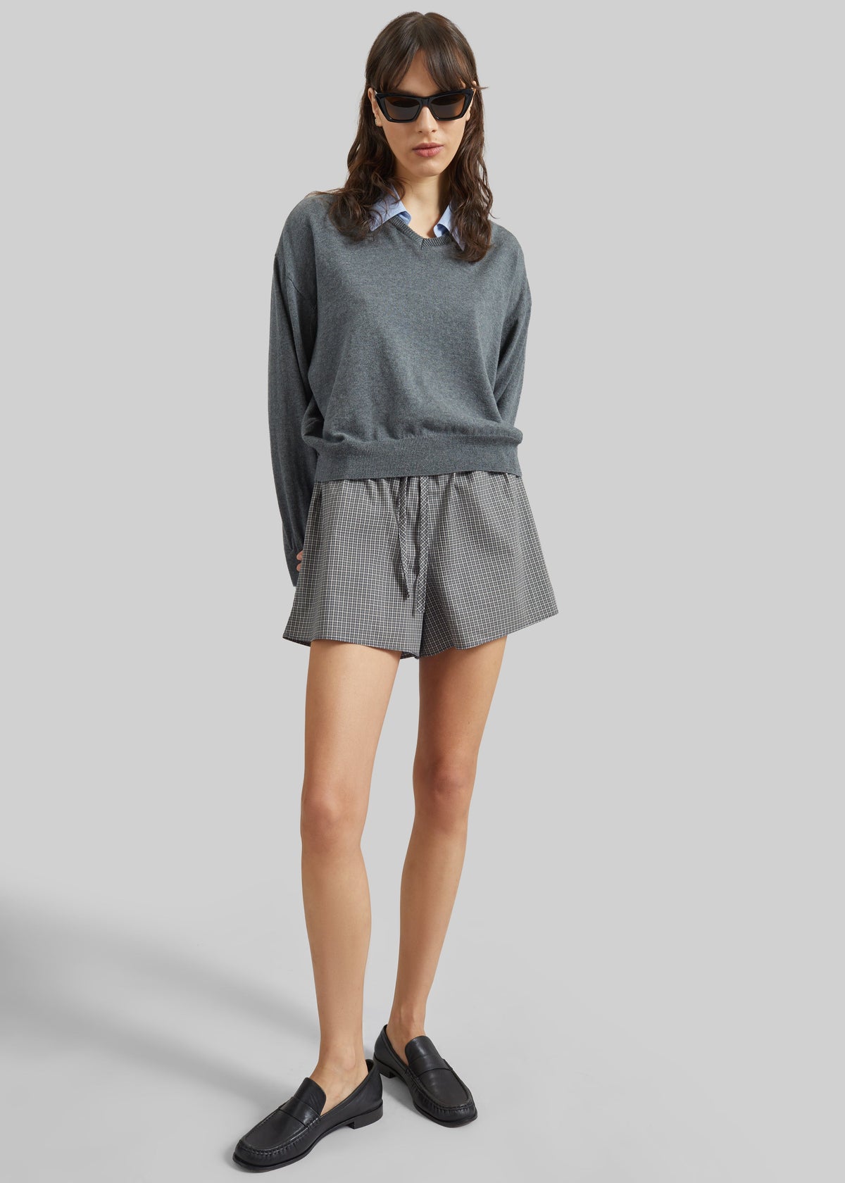 Ello Boxer Shorts - Checked Grey – view 3 of 6