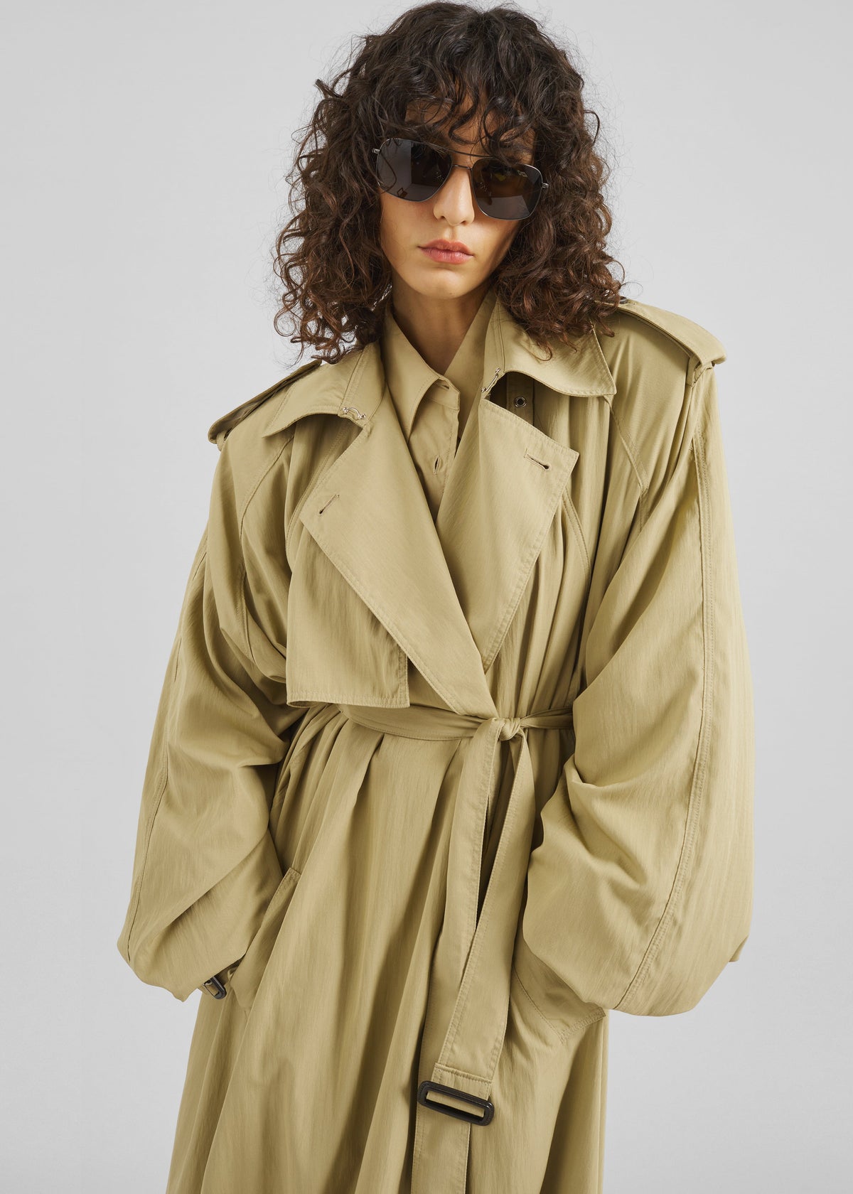 Elsdon Fluid Long Trench - Camel – view 6 of 10