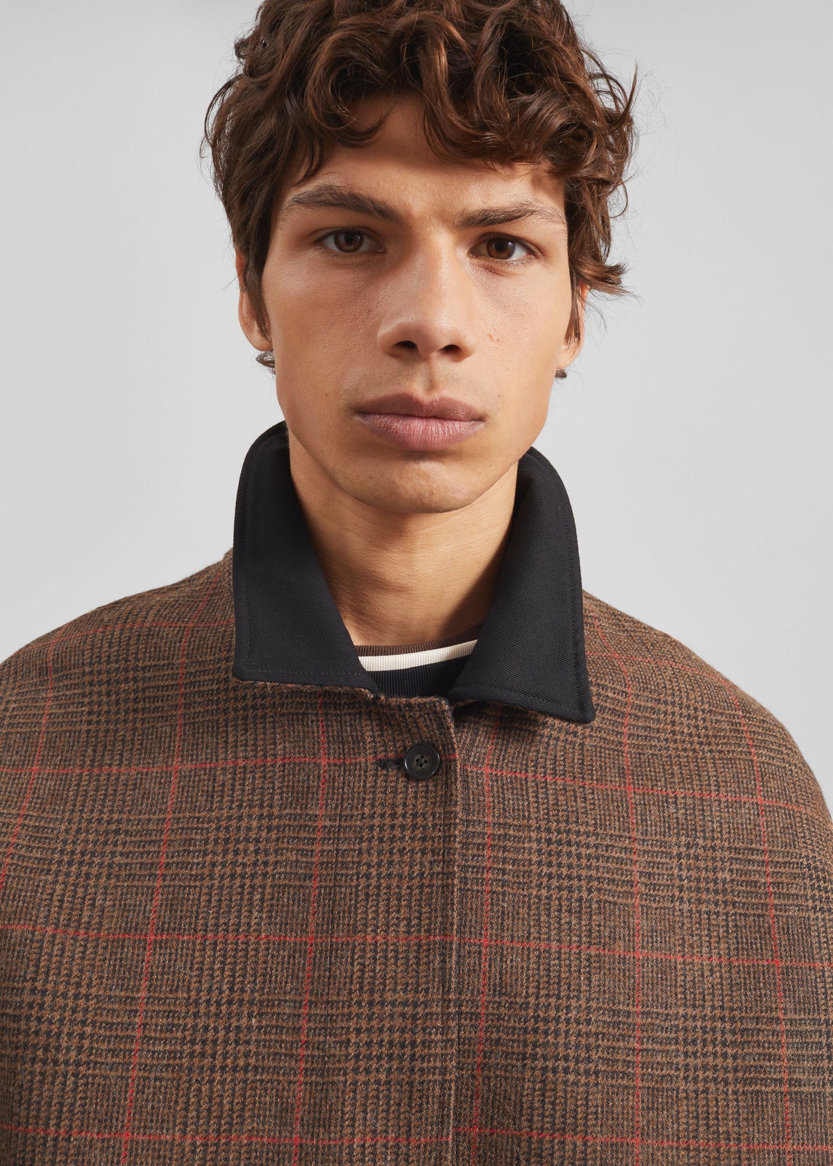 Elton Reversible Car Coat - Brown Glen Plaid – view 11 of 15