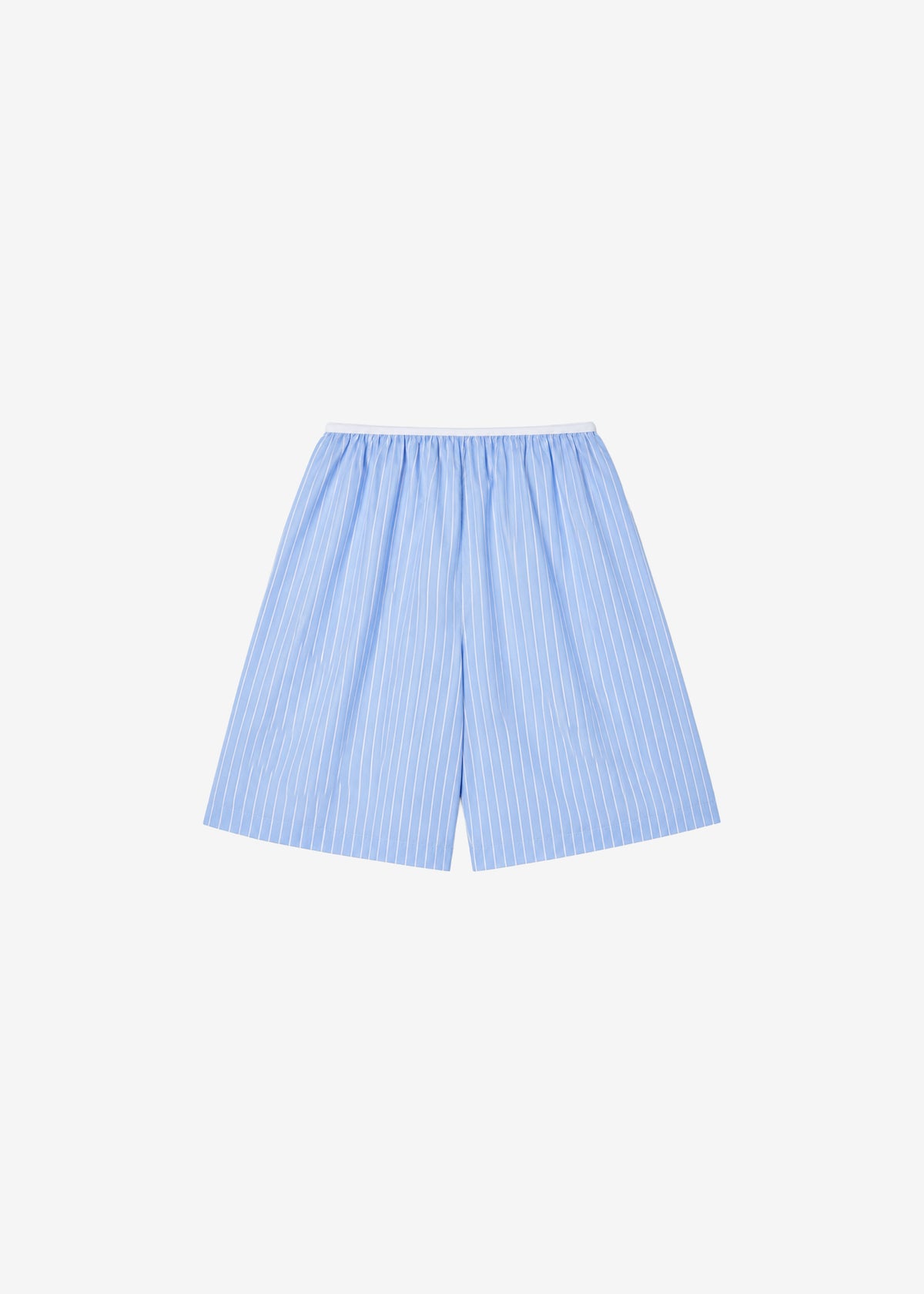 Elyn Cotton Bermuda Shorts - Blue/White Stripe – view 9 of 9
