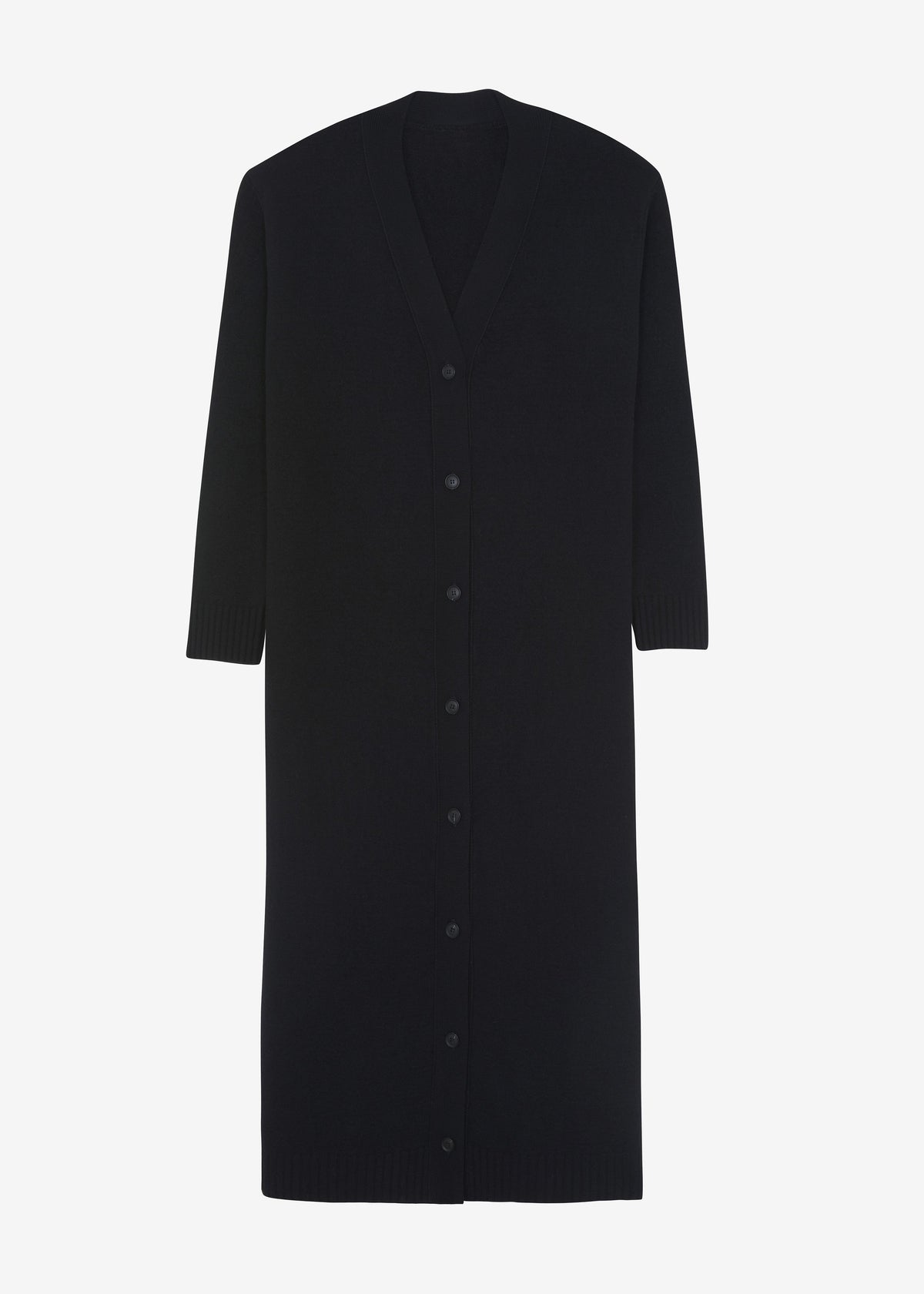 Emi Long Knit Cardigan - Black – view 8 of 8