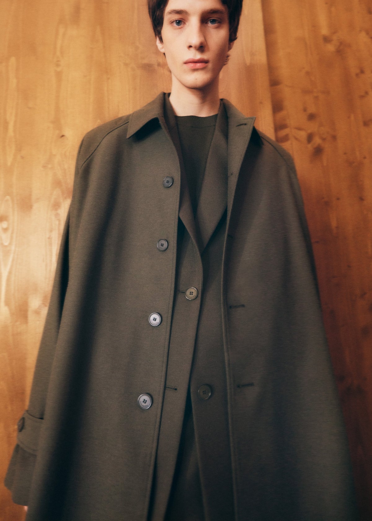 Emil Wool-Blend Trench - Army Green – view 6 of 9