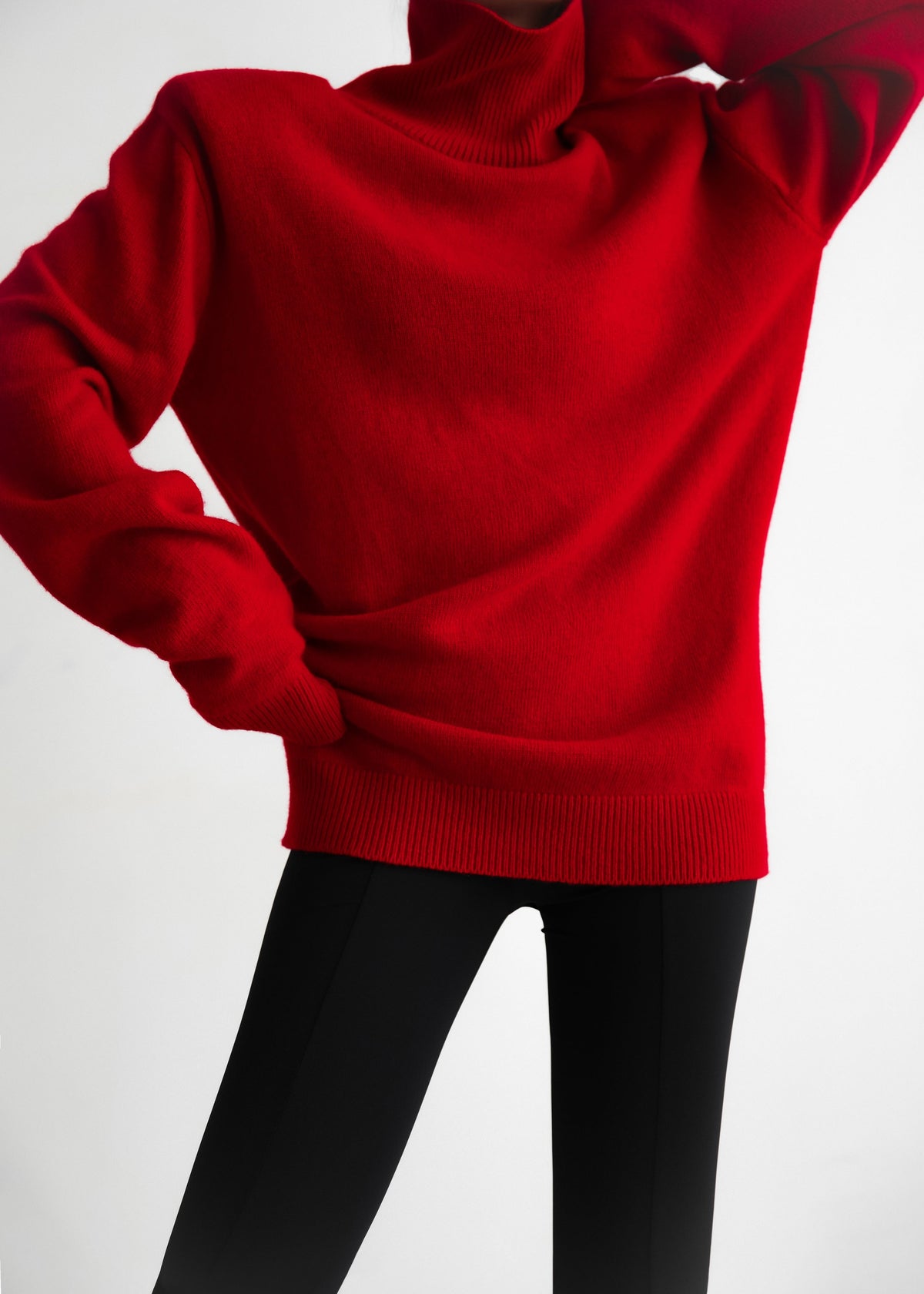 Emilia Mini Padded Sweater Dress - Red – view 5 of 7