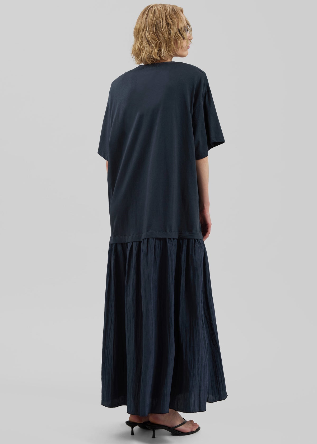 Endell Drop-Waist T-Shirt Dress - Navy – view 8 of 9