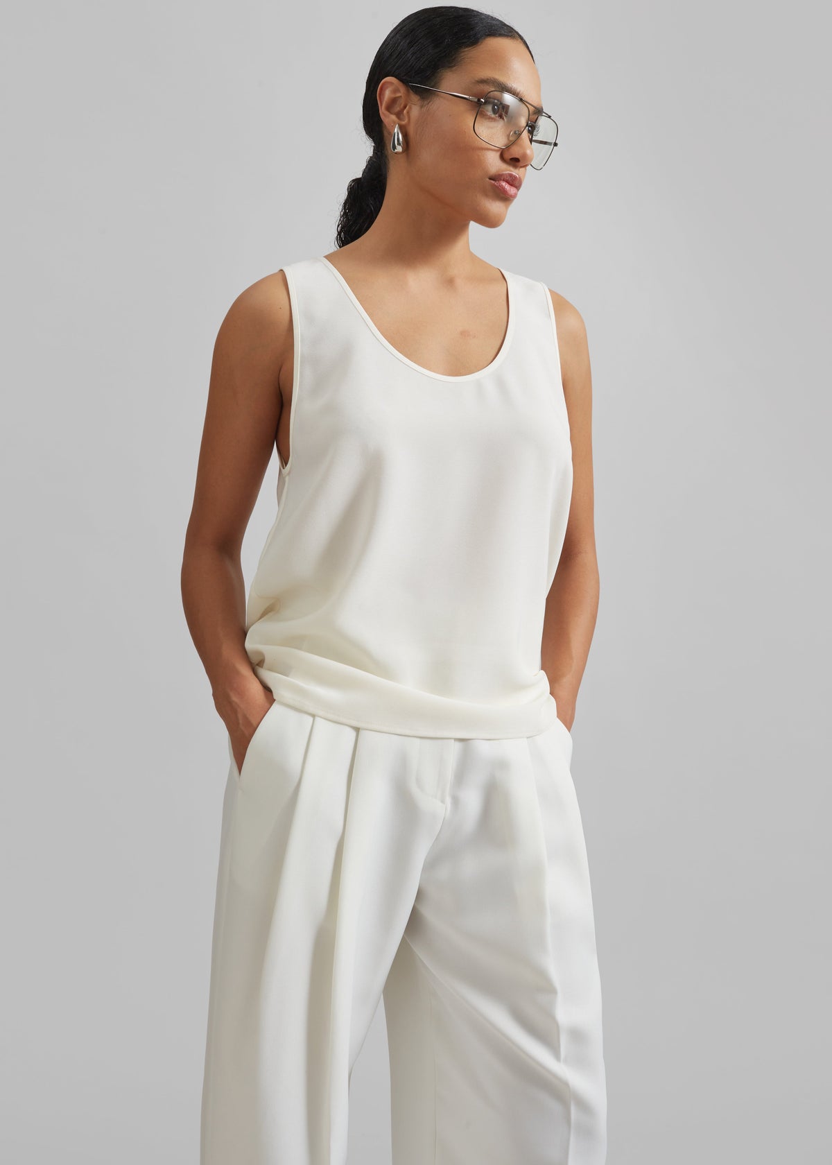 Esten Tank Top - Ivory – view 4 of 7