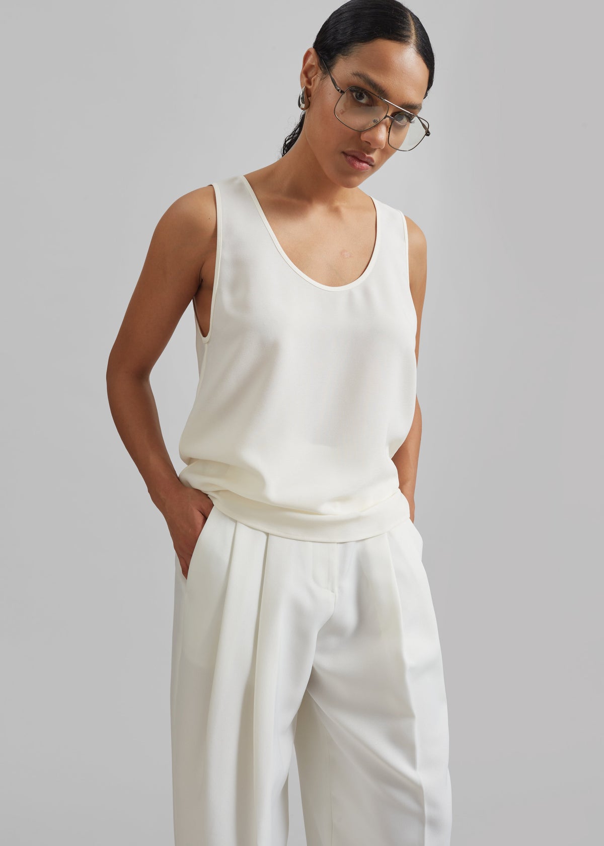 Esten Tank Top - Ivory – view 1 of 7