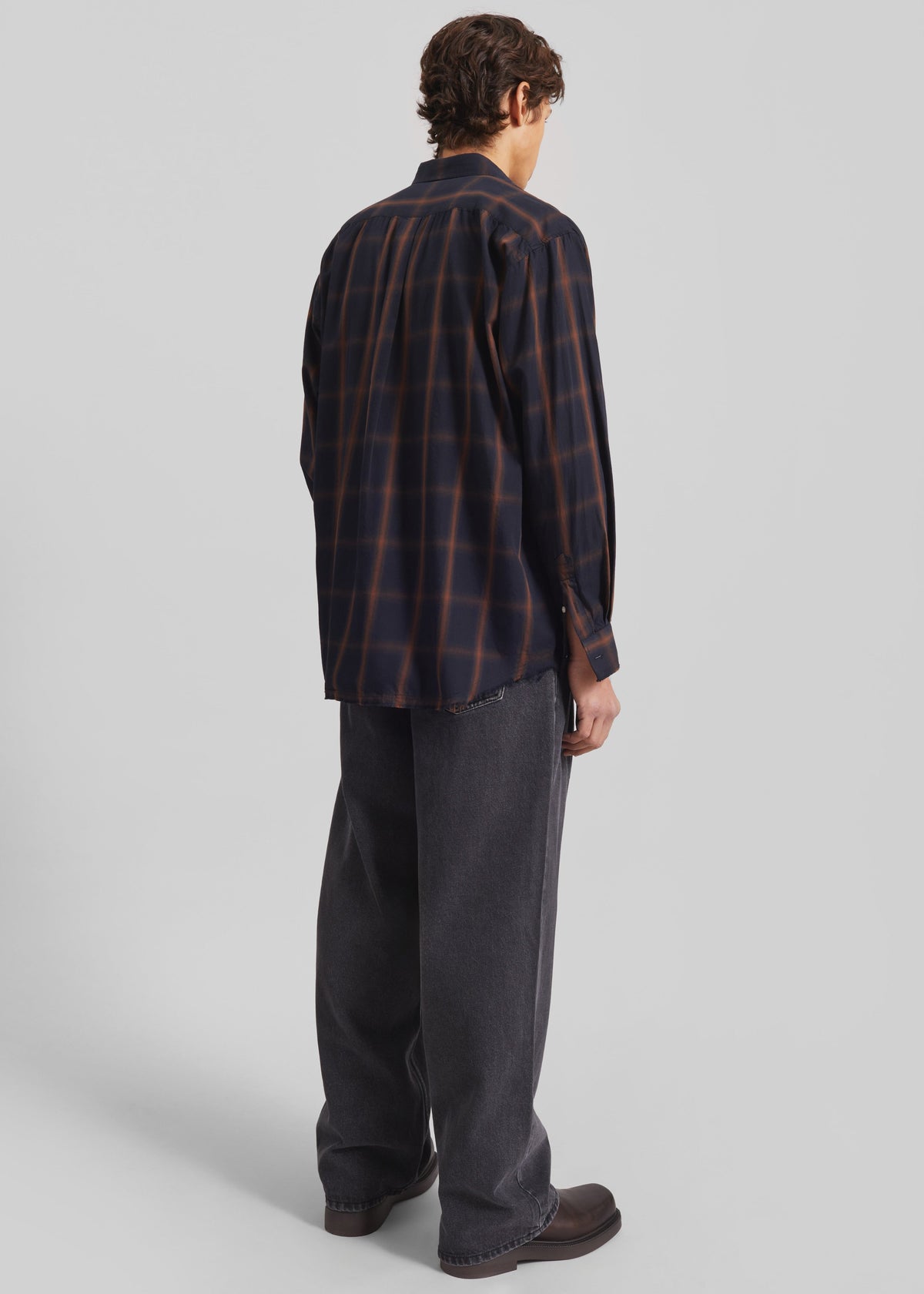 Evald Shirt - Navy Plaid – view 7 of 8