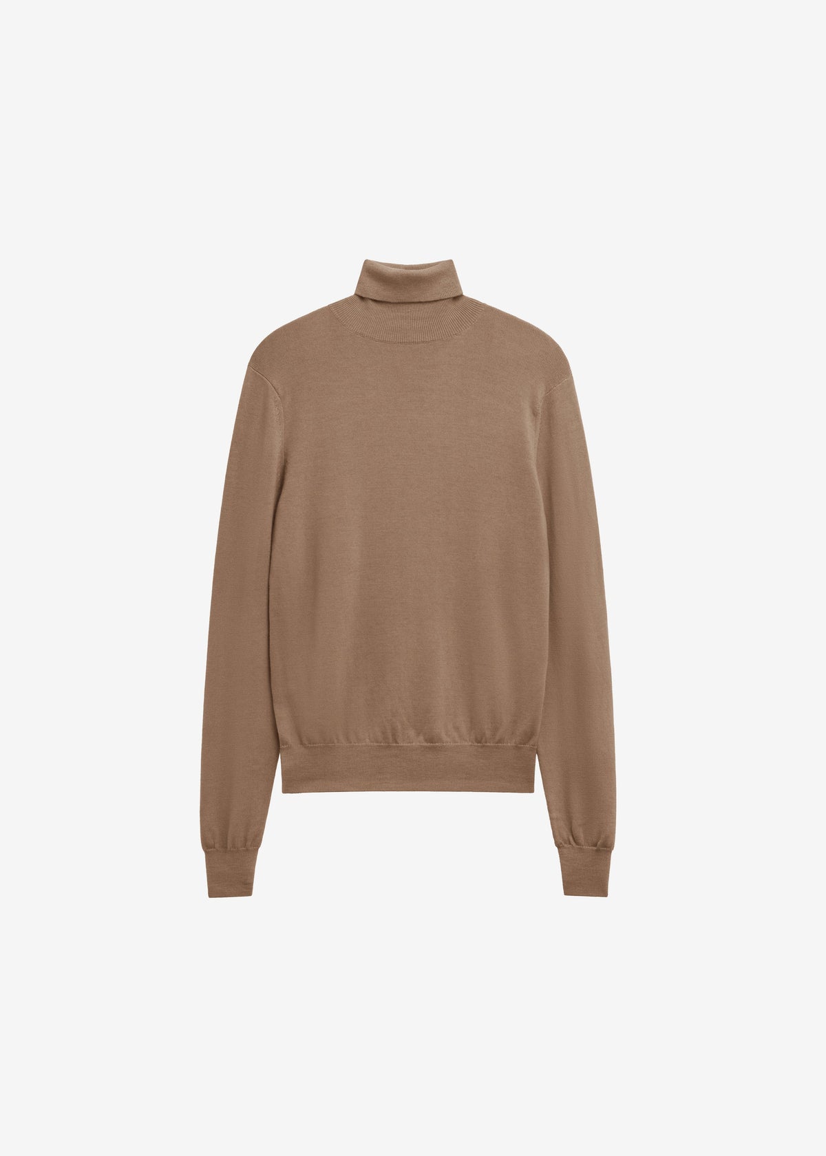 Eve Thin Turtleneck Sweater - Camel – view 6 of 6