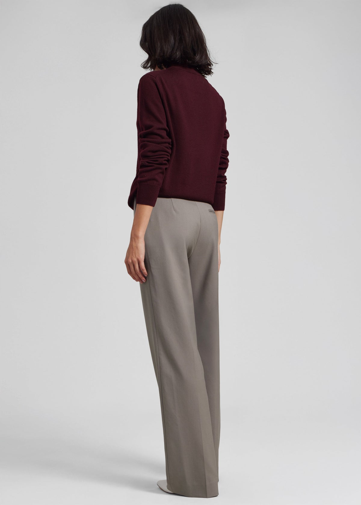 Eve Thin Turtleneck Sweater - Burgundy – view 9 of 10