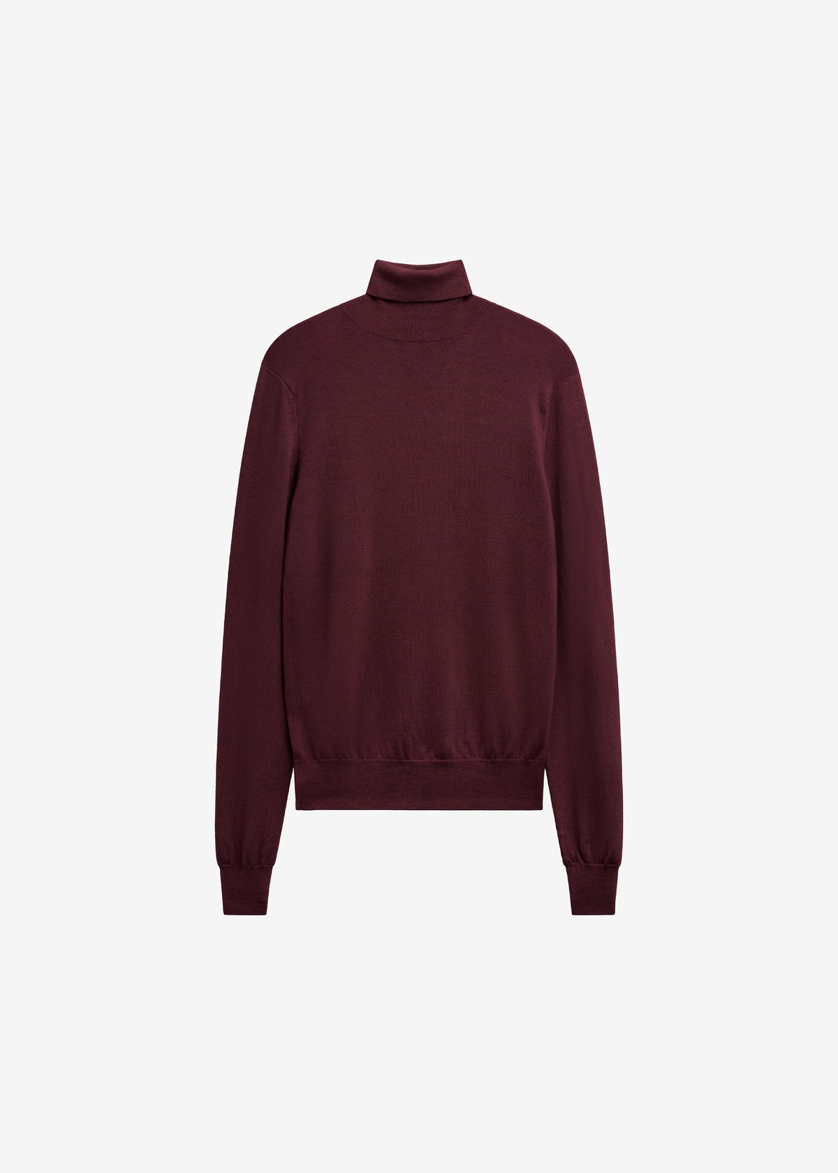 Eve Thin Turtleneck Sweater - Burgundy – view 10 of 10