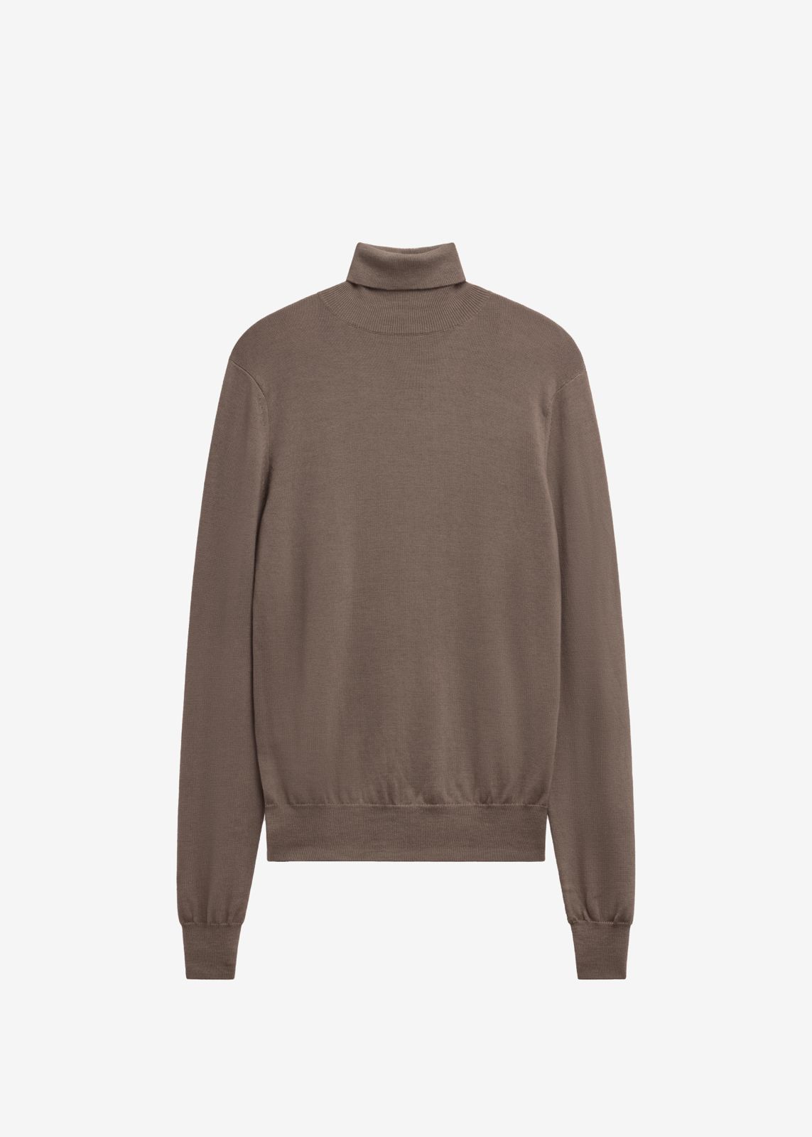 Eve Thin Turtleneck Sweater - Dark Taupe – view 6 of 6