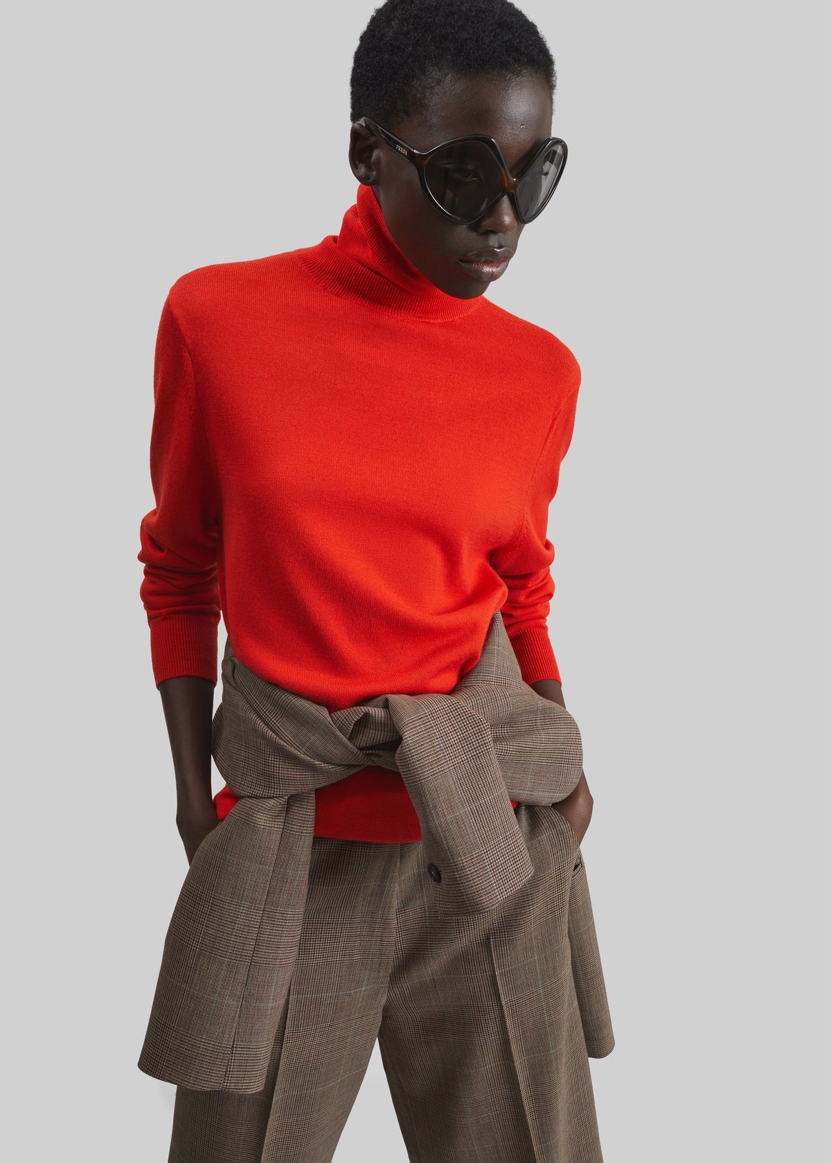 Eve Thin Turtleneck Sweater - Red – view 4 of 7