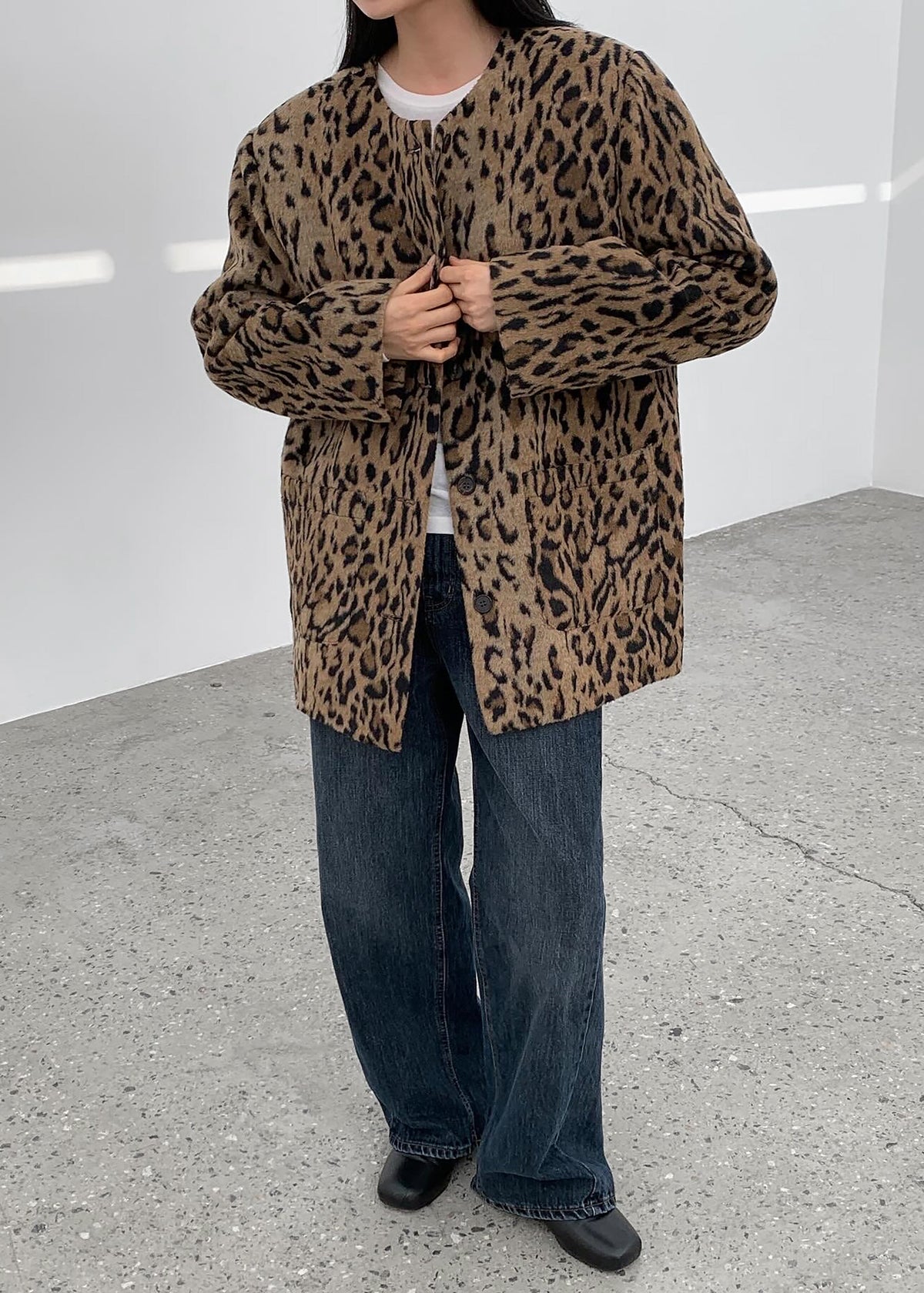 Evolene Boxy Jacket - Leopard Brown – view 7 of 13