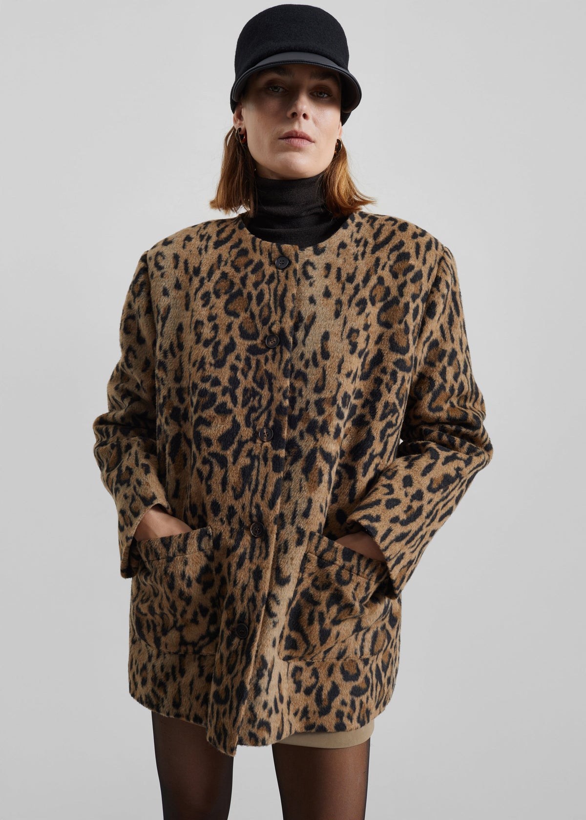 Evolene Boxy Jacket - Leopard Brown – view 2 of 13