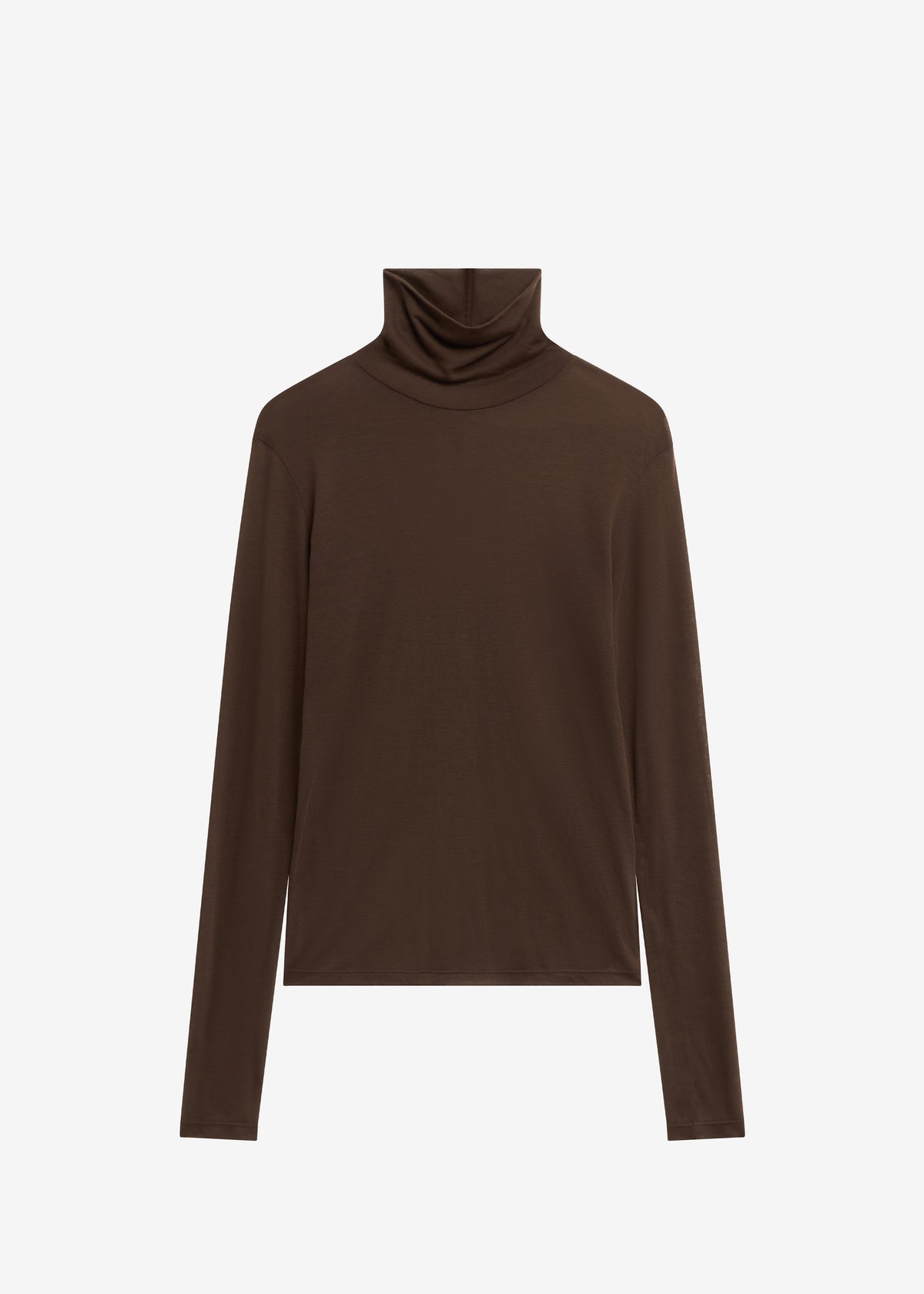 Evren Sheer Turtleneck - Brown – view 7 of 7