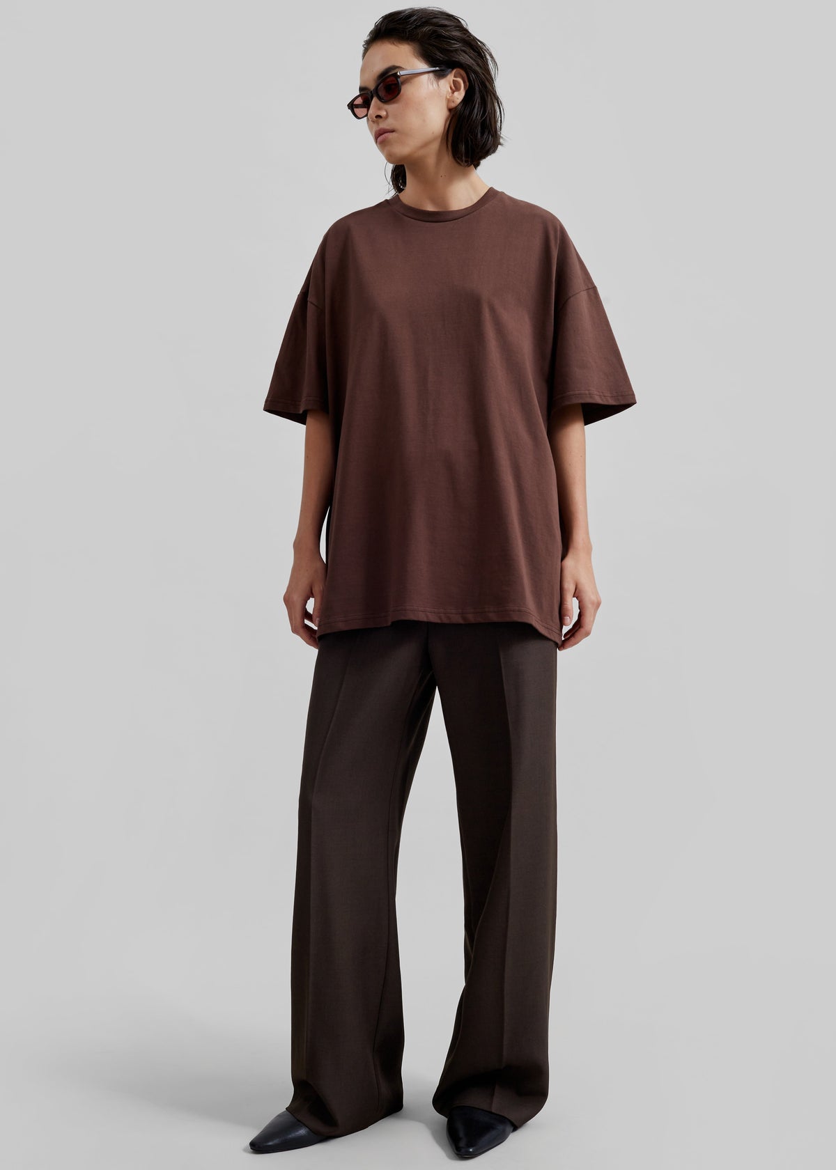 Faro Boxy Tee - Brown – view 2 of 8