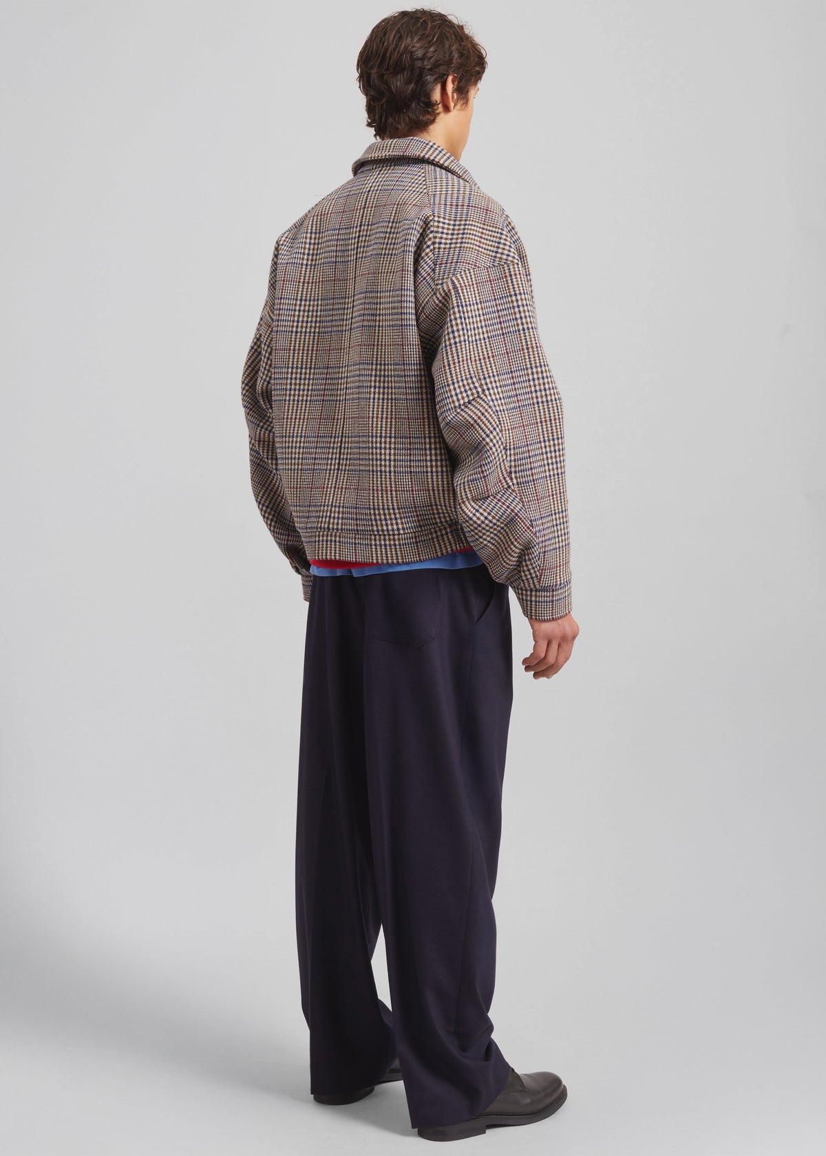 Felix Wool Jacket - Beige Glen Plaid – view 12 of 13