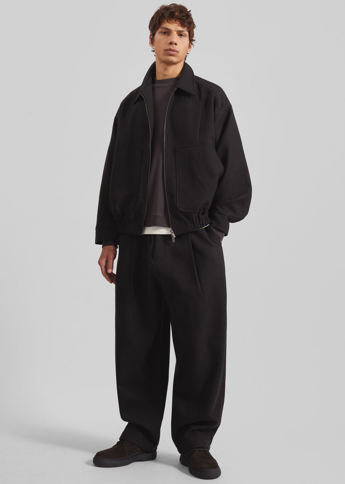 Felix Wool Blend Jacket - Black – view 2 of 7