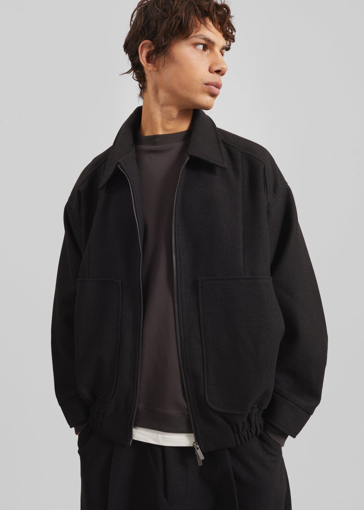 Felix Wool Blend Jacket - Black – view 1 of 7