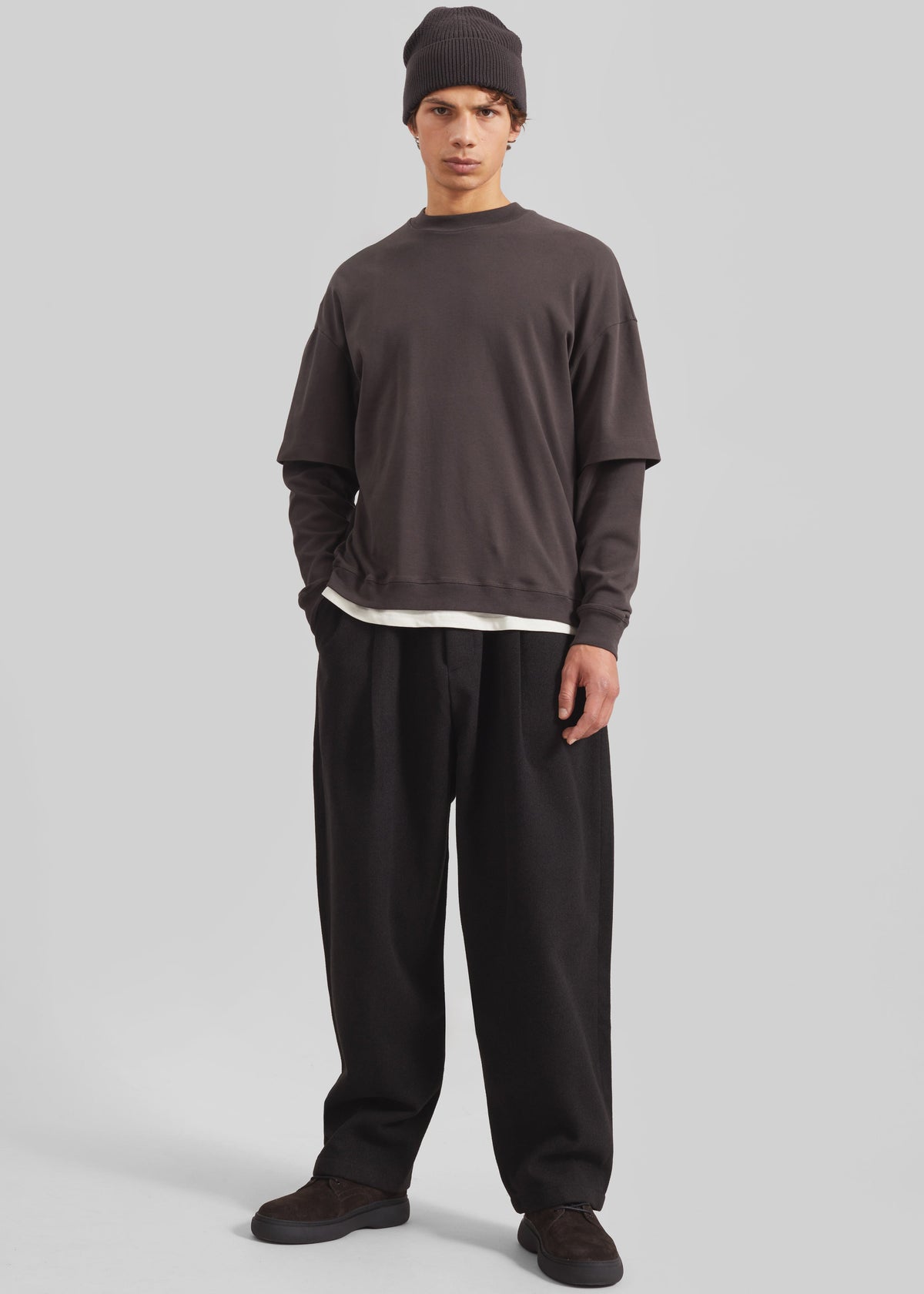 Felix Wool Blend Trousers - Black – view 6 of 9