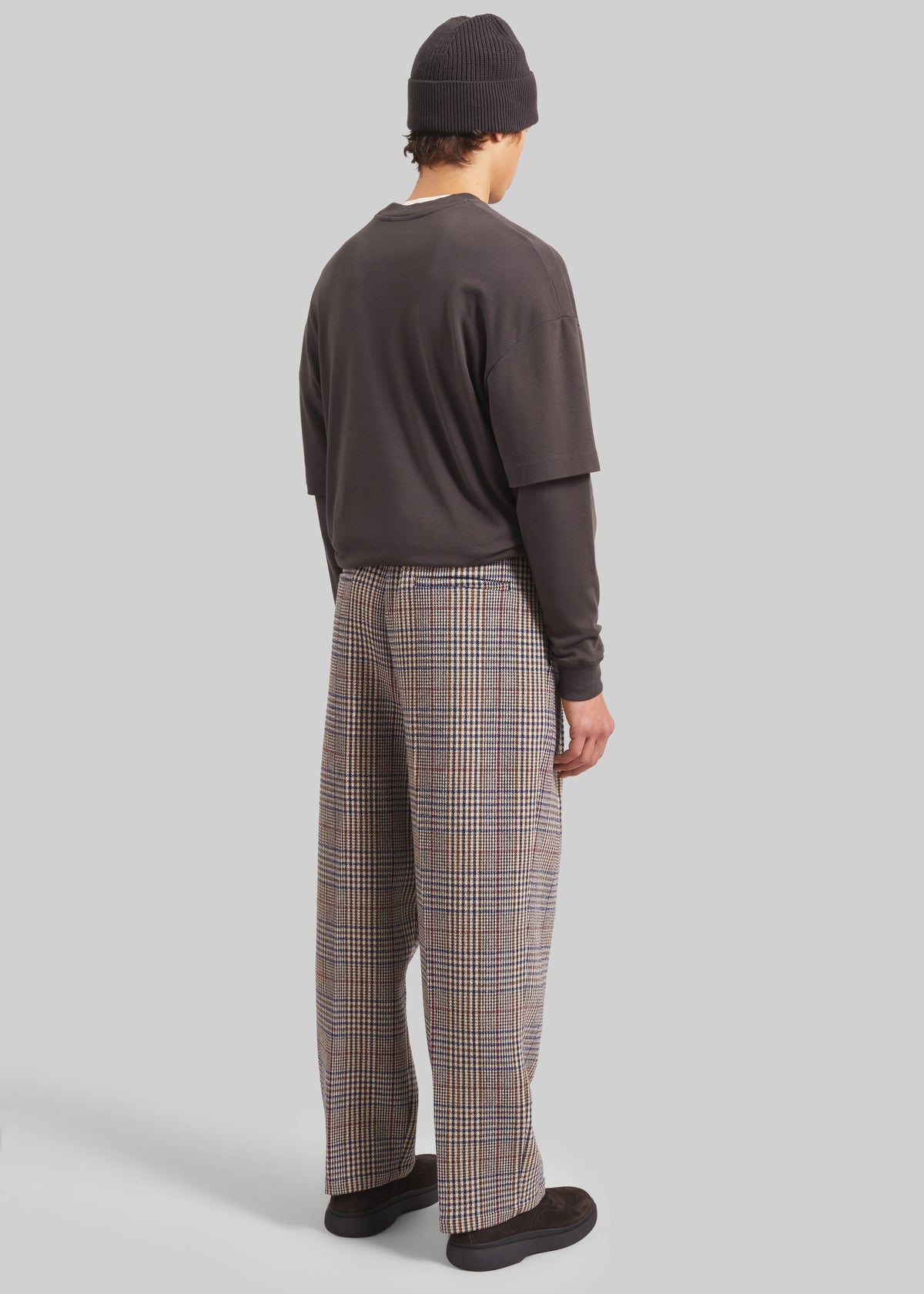 Felix Wool Trousers - Beige Glen Plaid – view 8 of 9