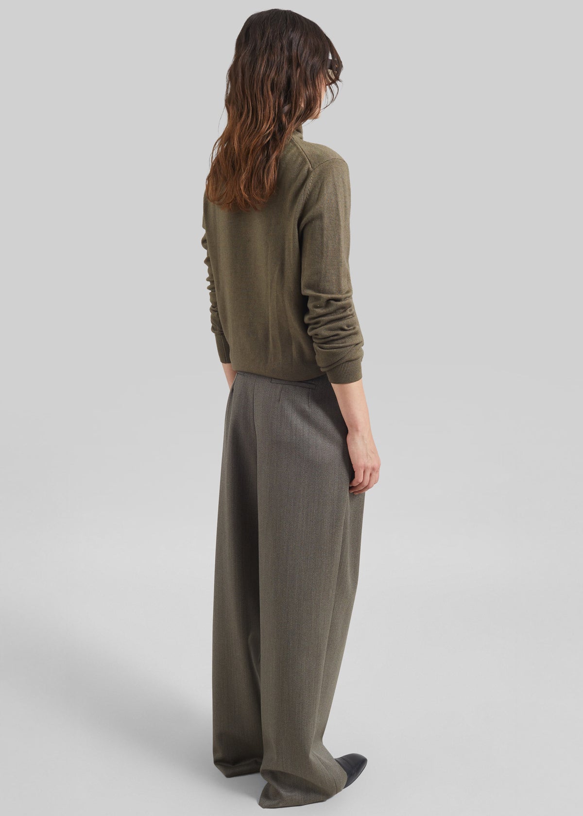 Finn Wool Elastic Pants - Beige Melange – view 7 of 8