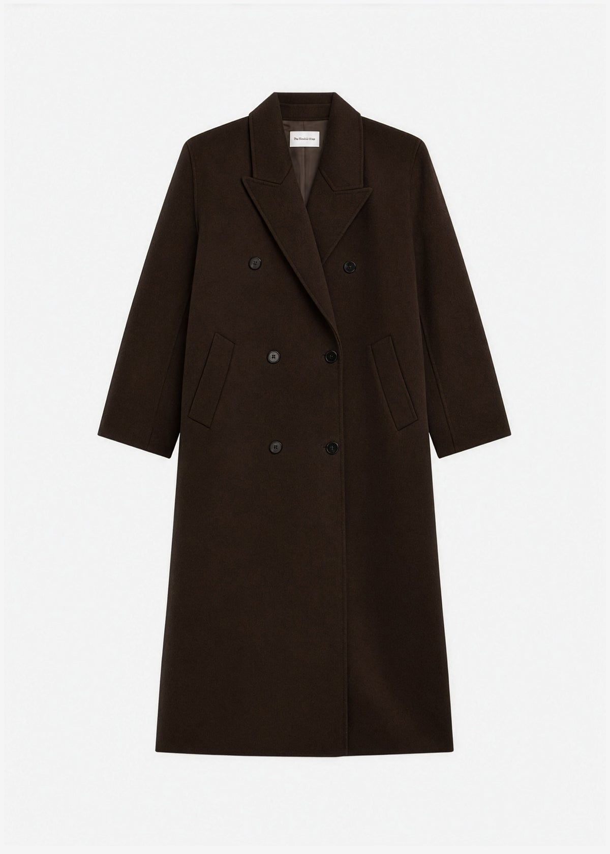 Gaia Double-Breasted Coat - Dark Brown – view 12 of 12