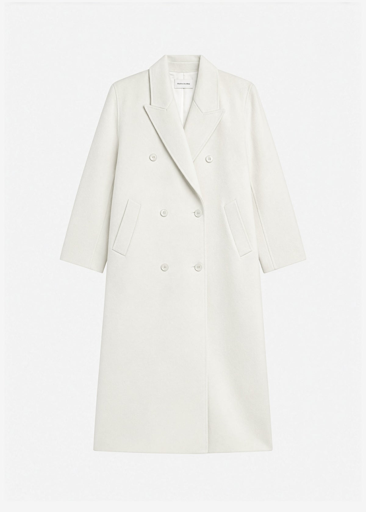 Gaia Double-Breasted Coat - Ivory – view 8 of 8