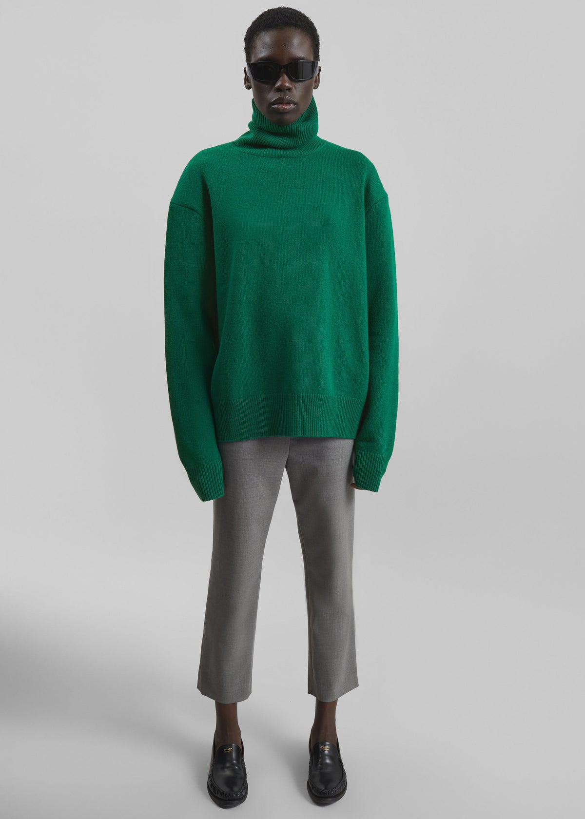 Gala Padded Knit Turtleneck - Forest Green – view 3 of 6