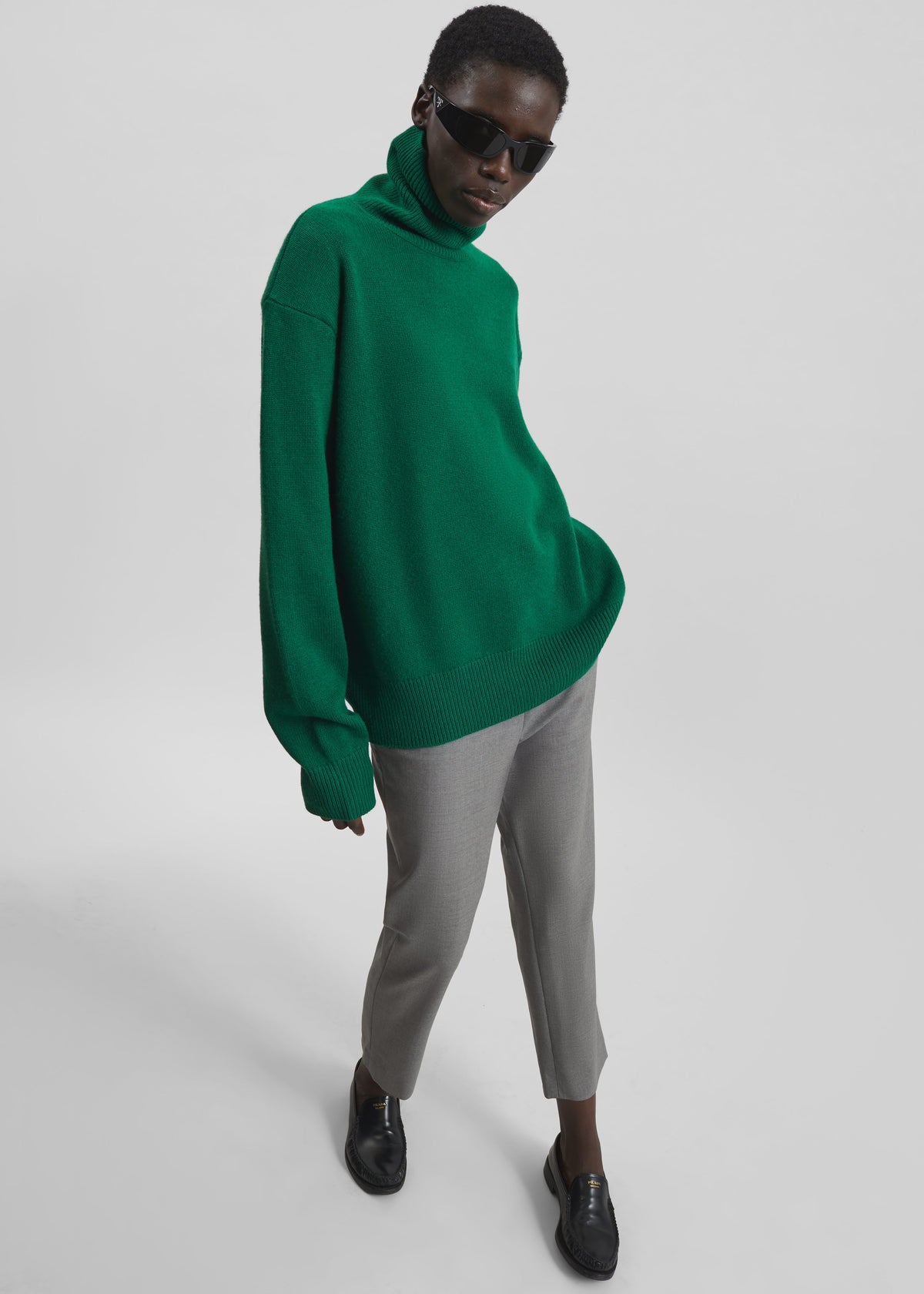 Gala Padded Knit Turtleneck - Forest Green – view 1 of 6