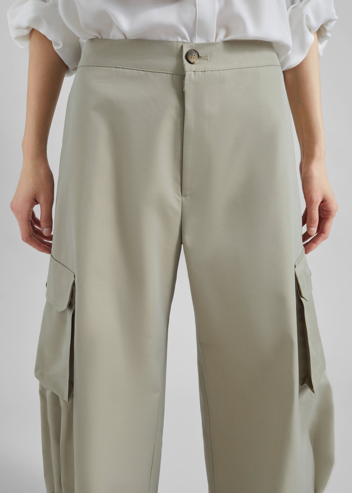 Geilo Barrel Leg Pants - Beige – view 5 of 9