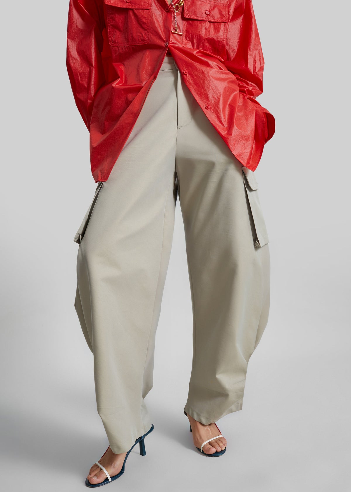 Geilo Barrel Leg Pants - Beige – view 7 of 9