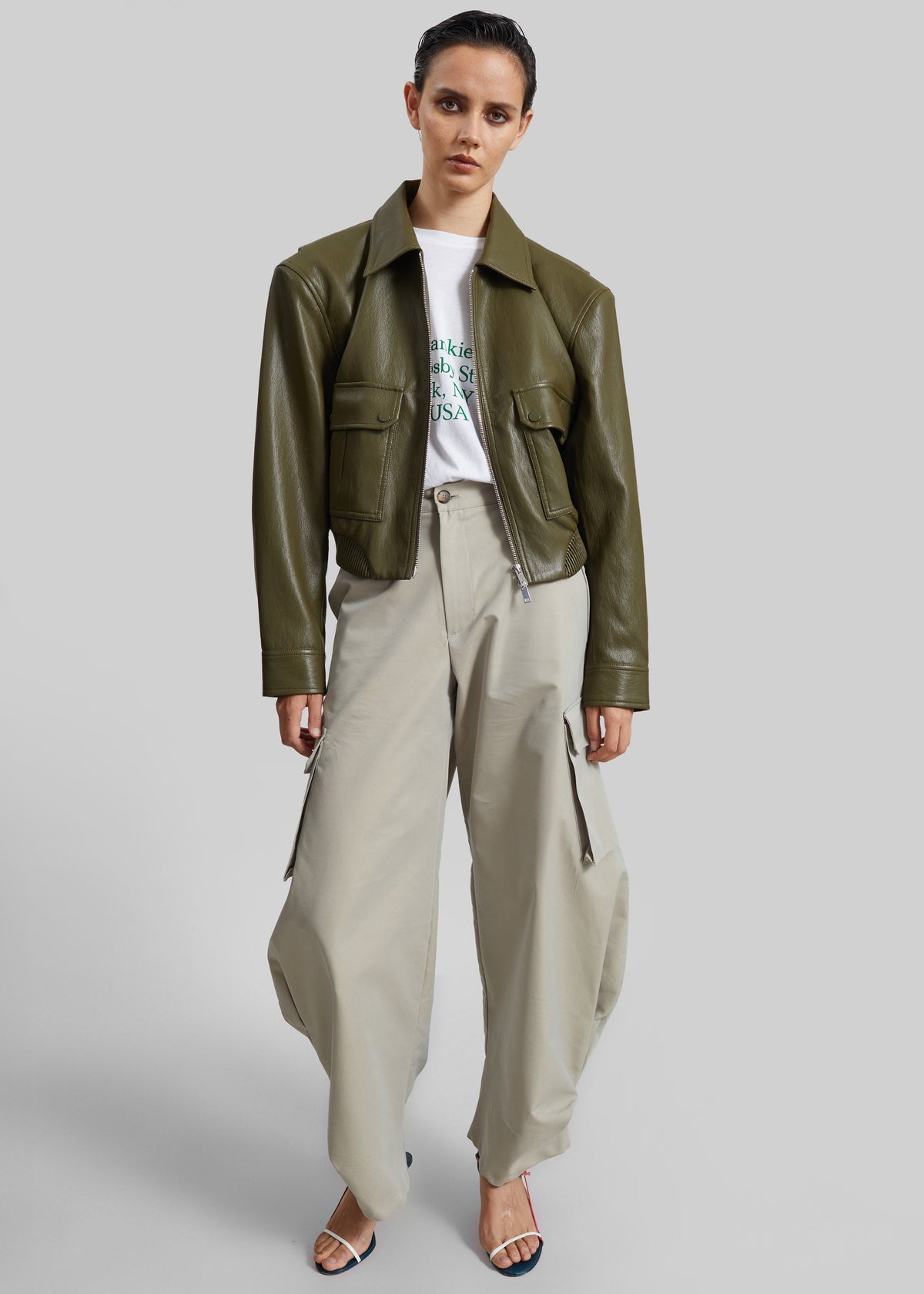 Geilo Barrel Leg Pants - Beige – view 3 of 9